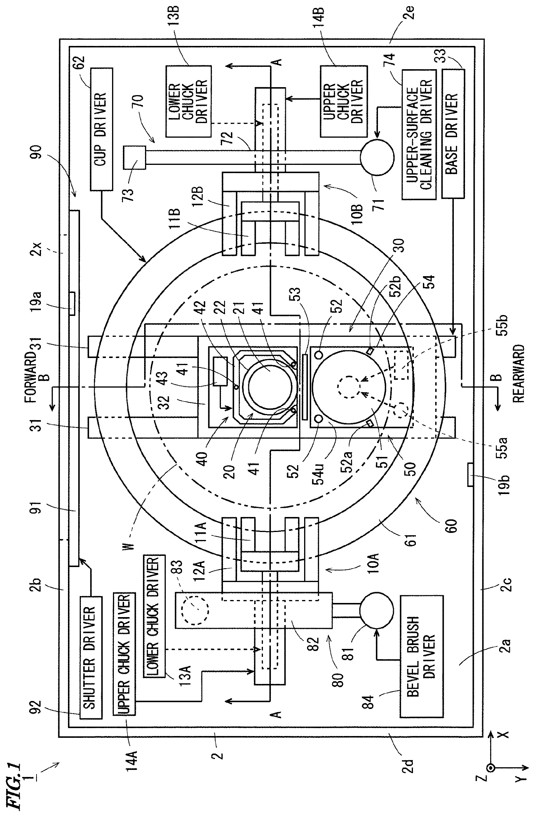 Patent US12622223 Figure 1 – Substrate processing device and substrate processing method