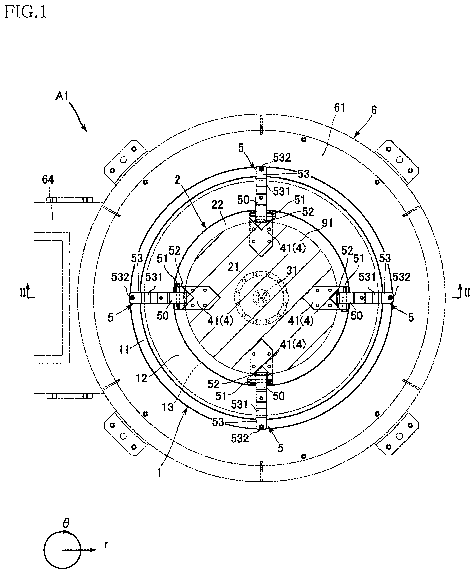 Patent US12622226 Figure 1 – Substrate processing apparatus
