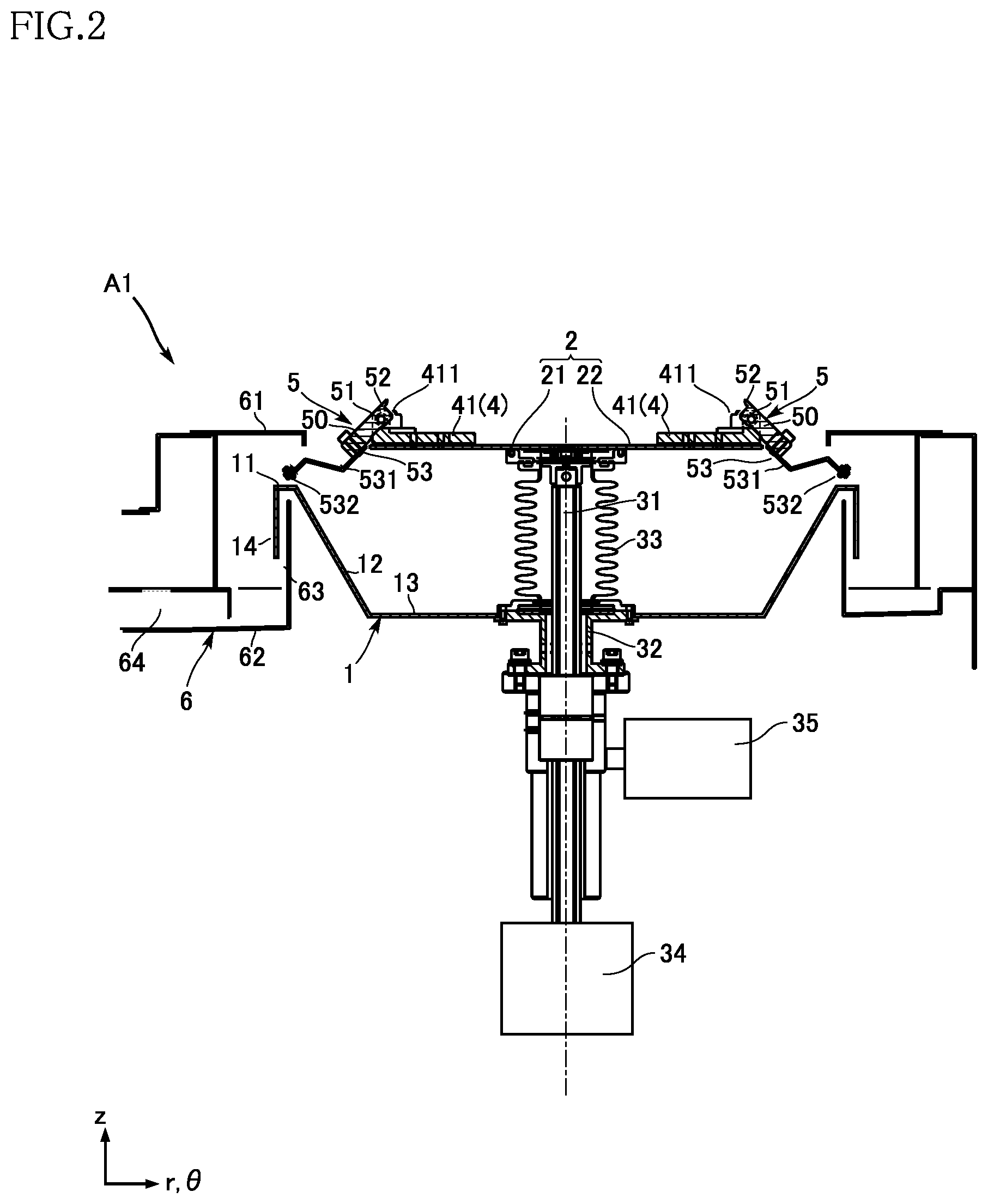 Patent US12622226 Figure 2 – Substrate processing apparatus