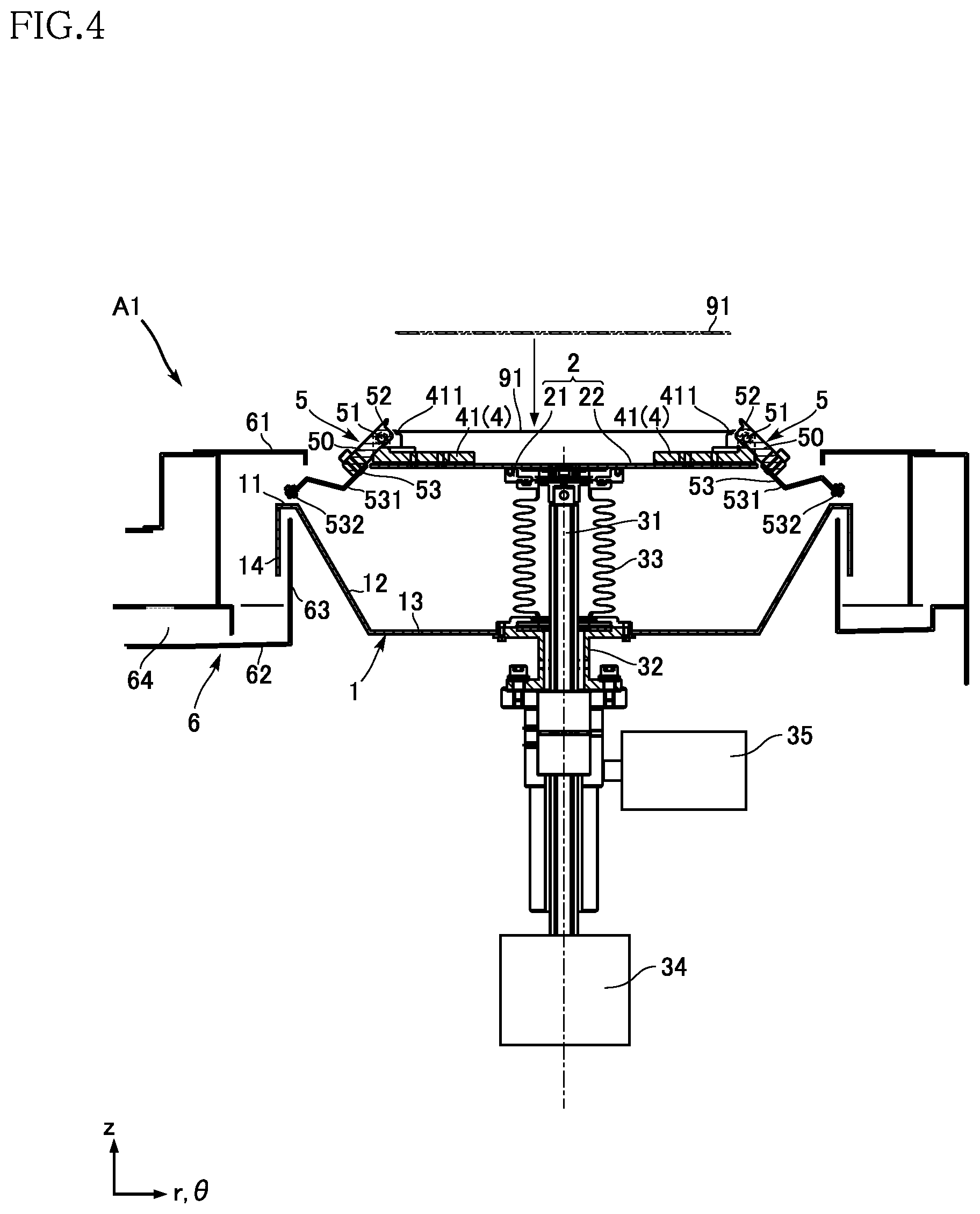 Patent US12622226 Figure 4 – Substrate processing apparatus