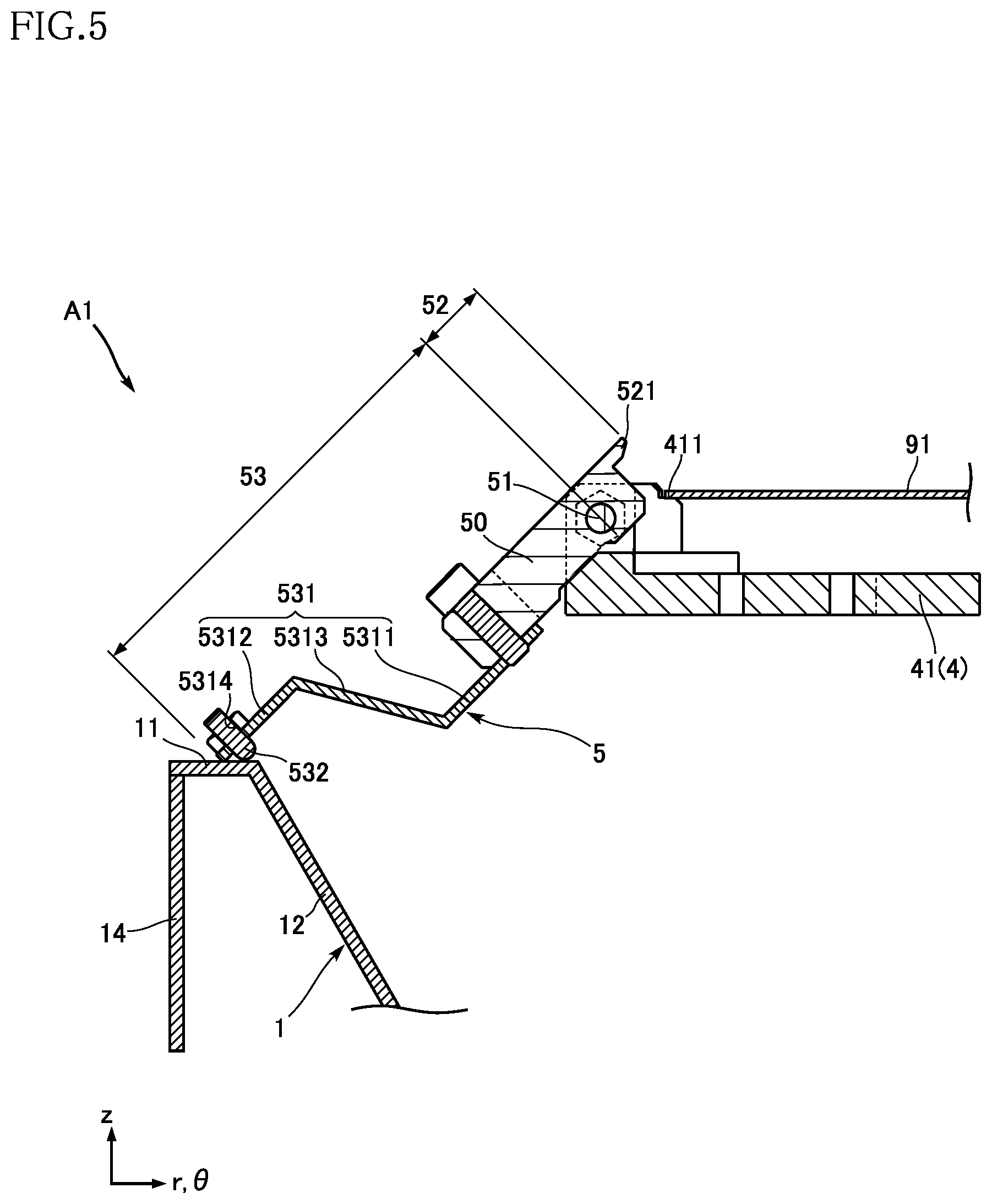 Patent US12622226 Figure 5 – Substrate processing apparatus