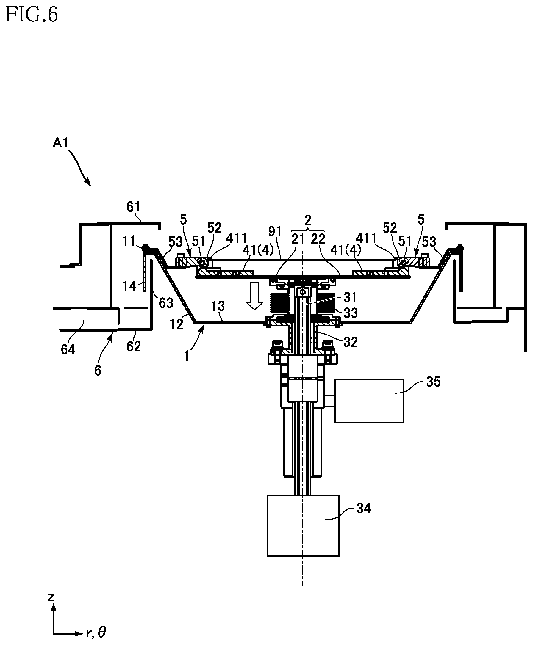 Patent US12622226 Figure 6 – Substrate processing apparatus