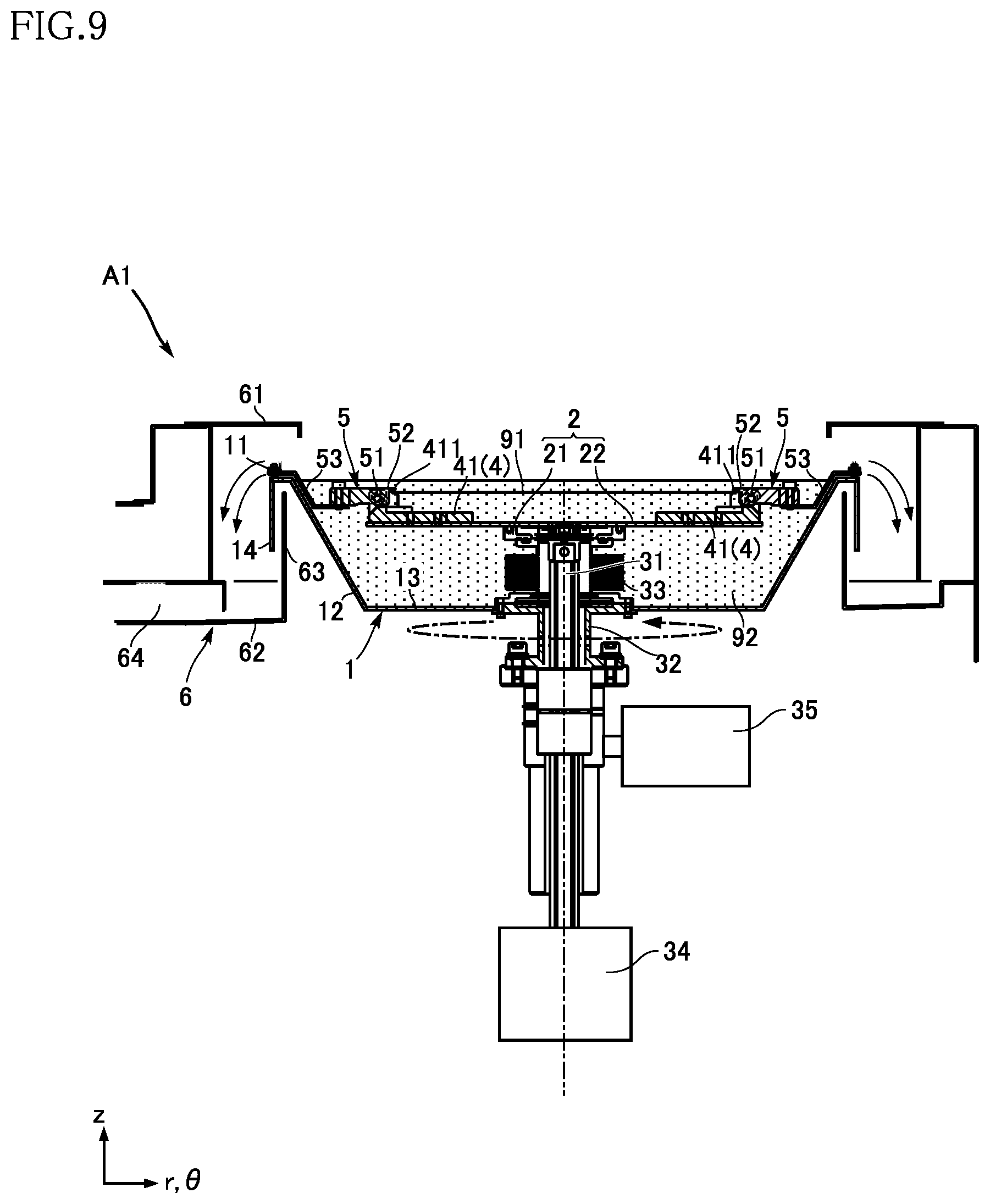 Patent US12622226 Figure 9 – Substrate processing apparatus
