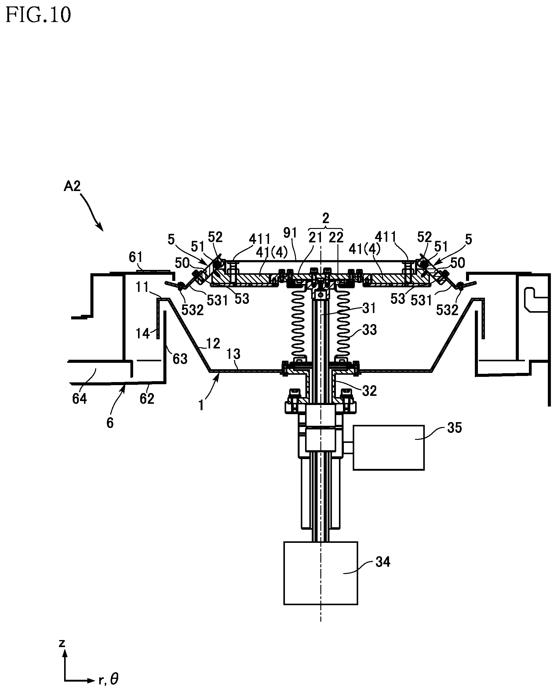Patent US12622226 Figure 10 – Substrate processing apparatus