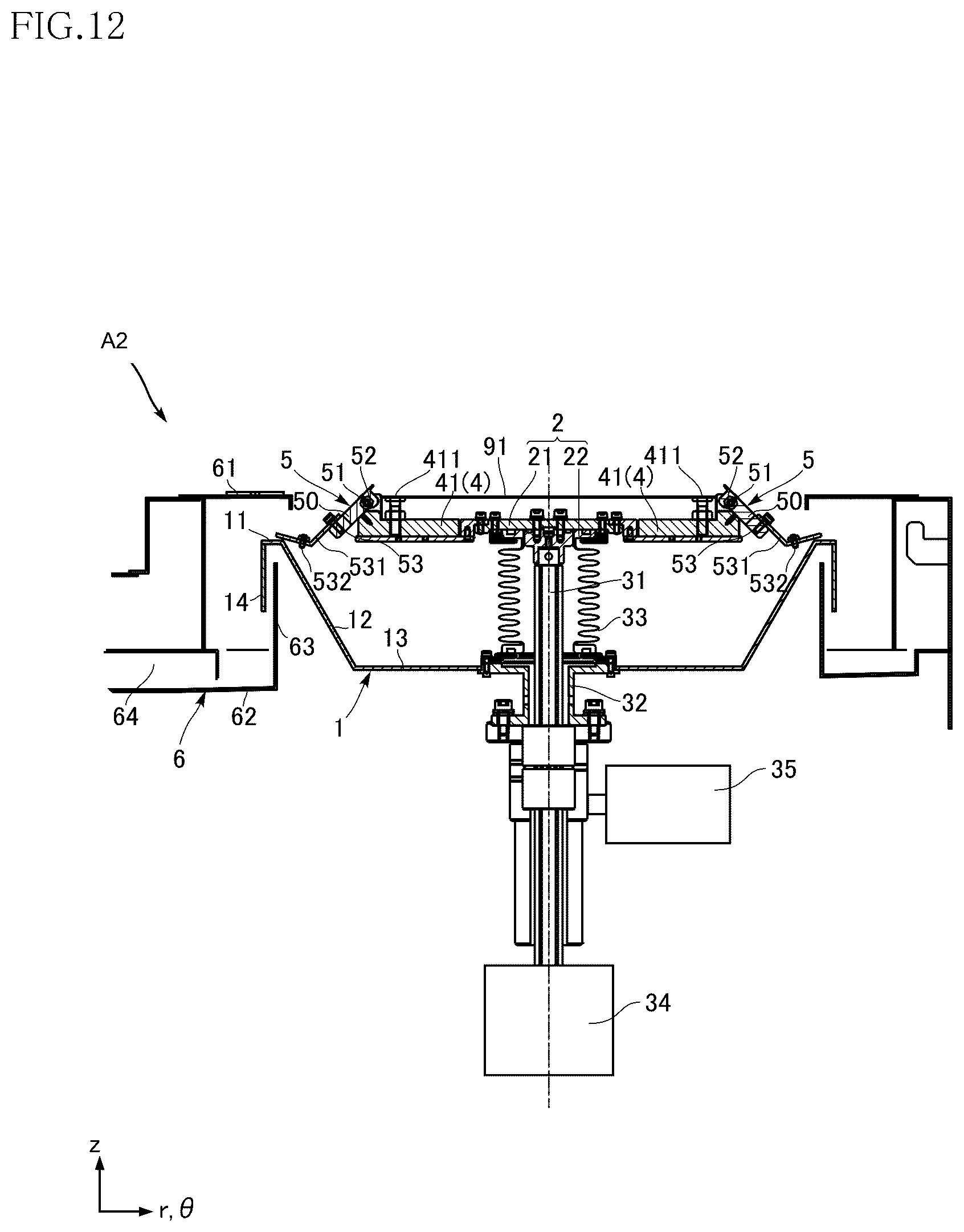Patent US12622226 Figure 12 – Substrate processing apparatus