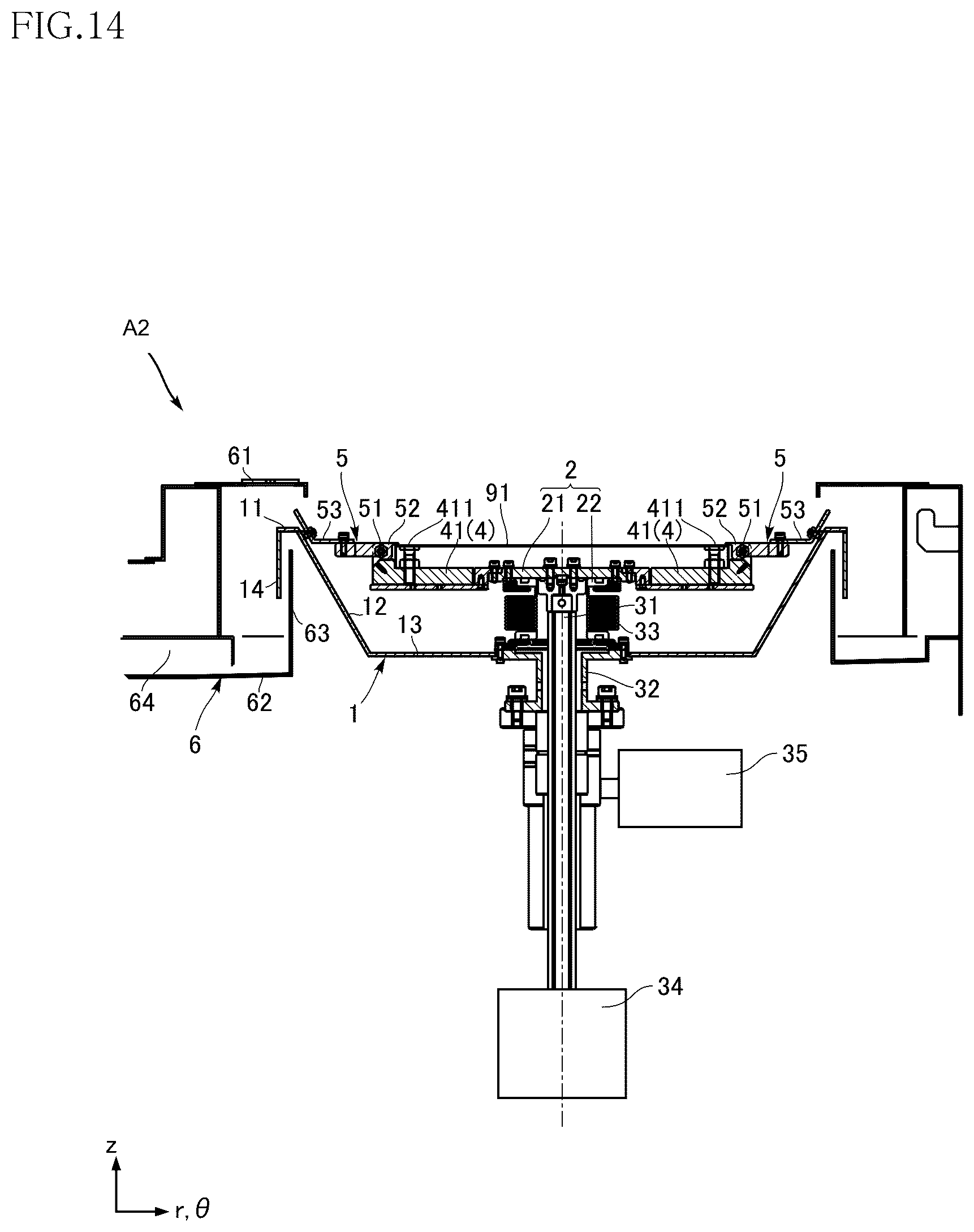 Patent US12622226 Figure 14 – Substrate processing apparatus