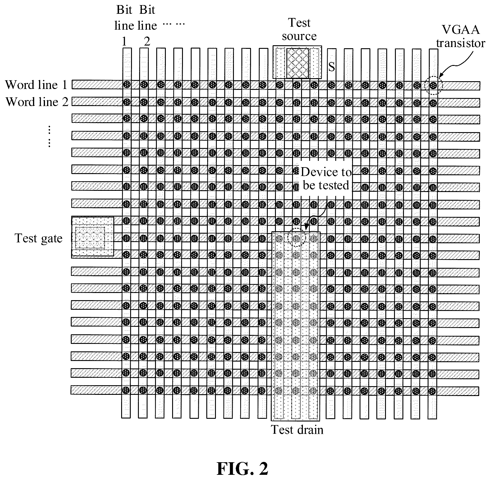 Patent US12622230 Figure 4 – Test structure and method for forming the same, and semiconductor memory