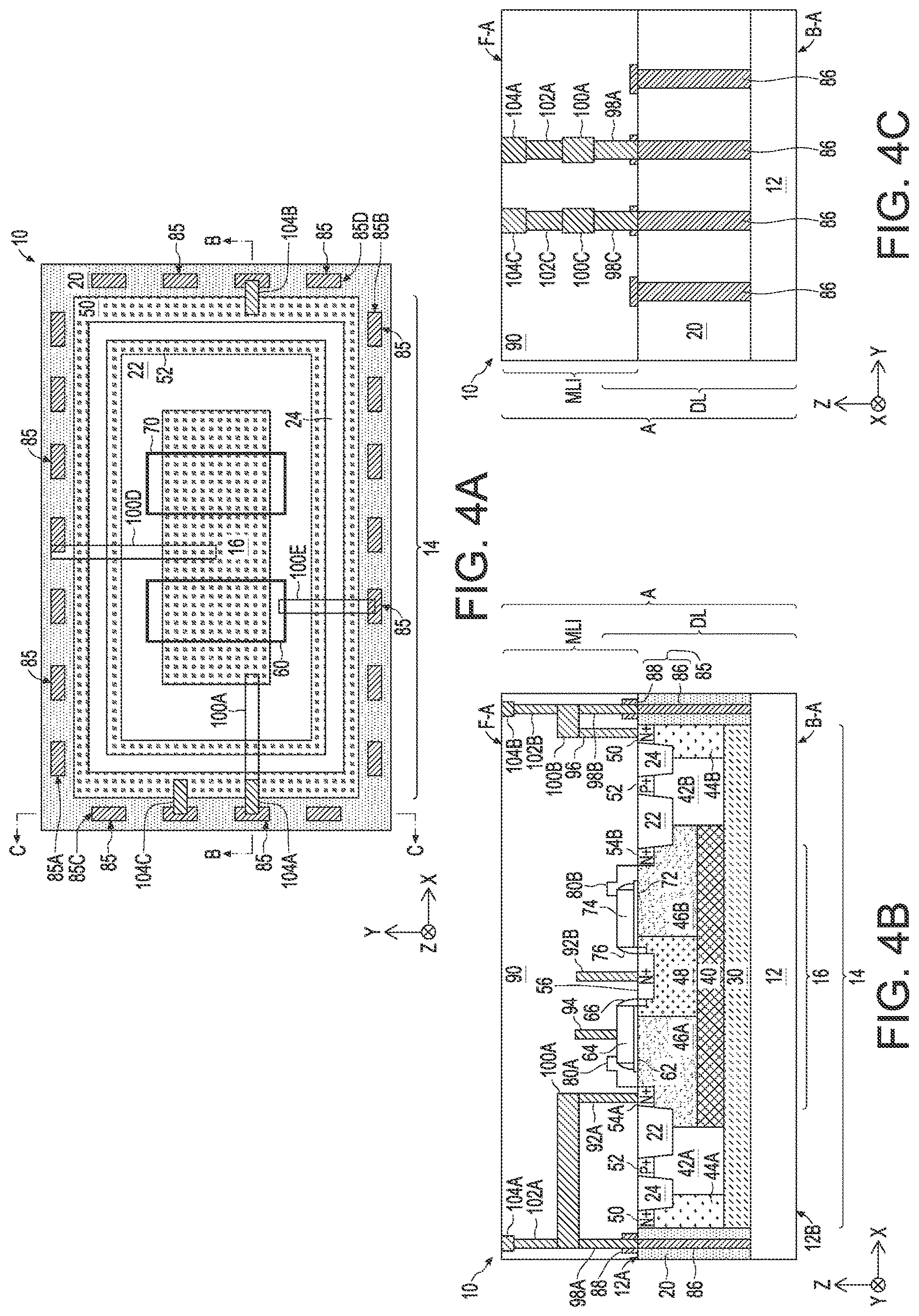 Patent US12622237 Figure 4 – Trench isolation connectors for stacked structures