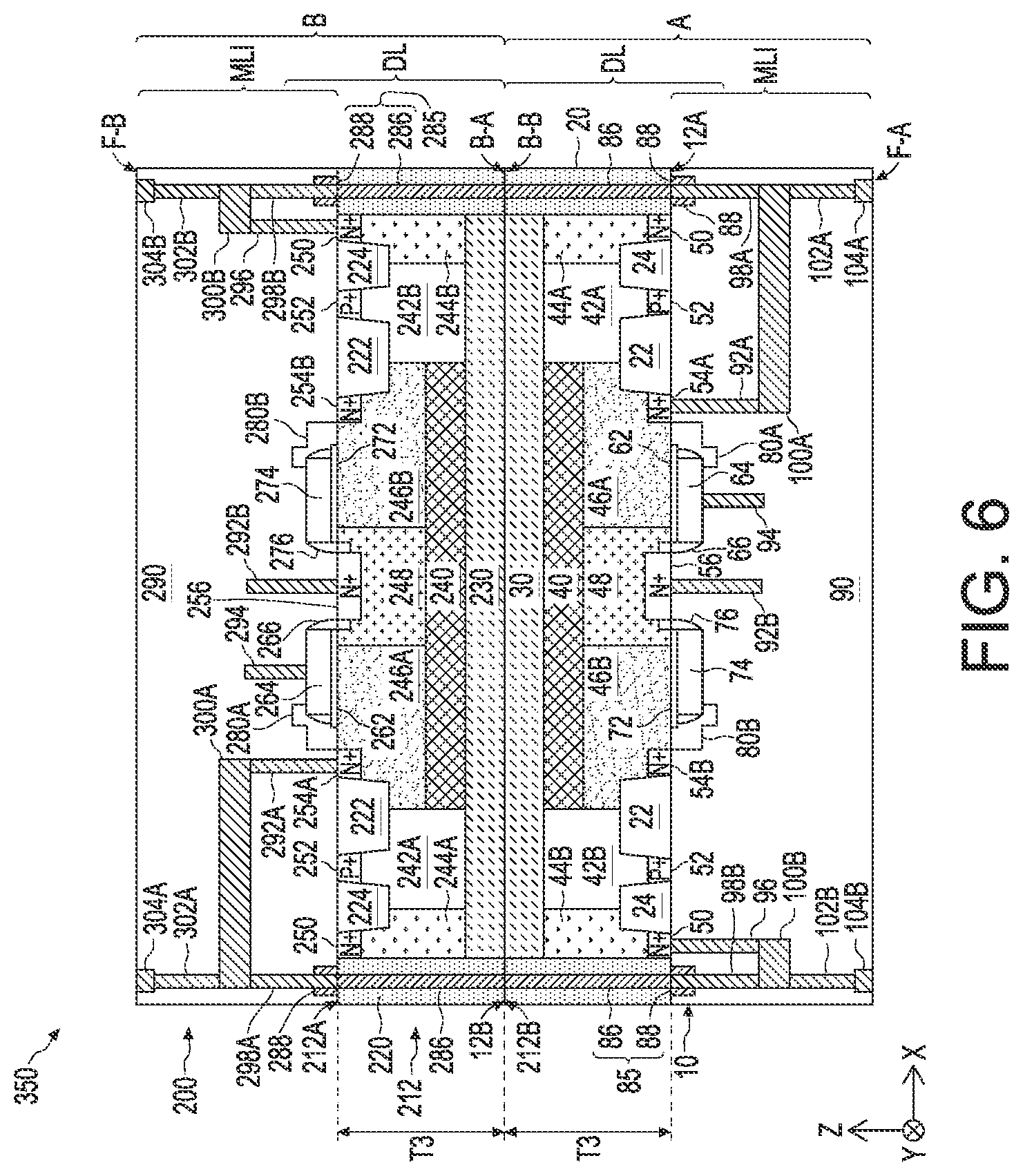 Patent US12622237 Figure 6 – Trench isolation connectors for stacked structures