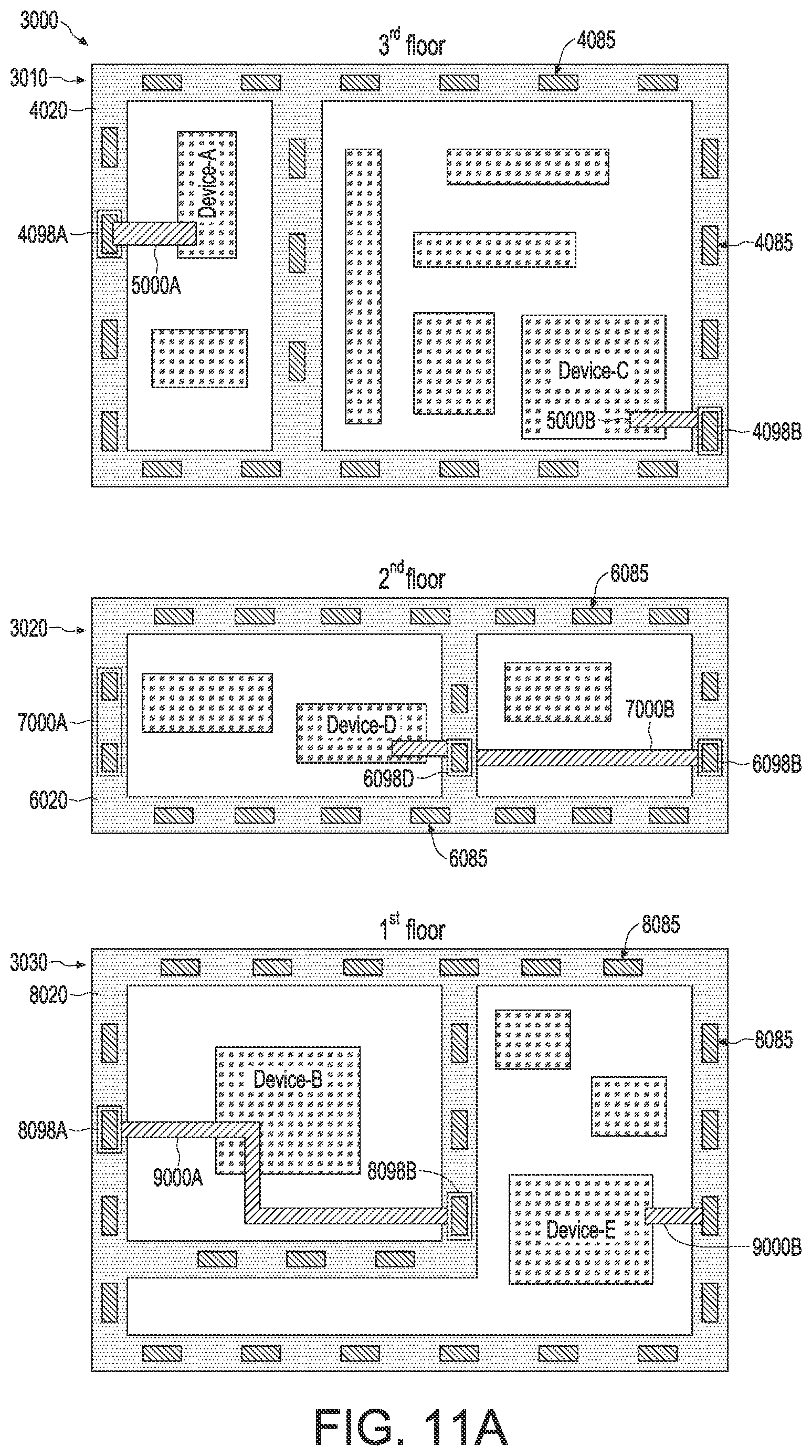 Patent US12622237 Figure 11 – Trench isolation connectors for stacked structures