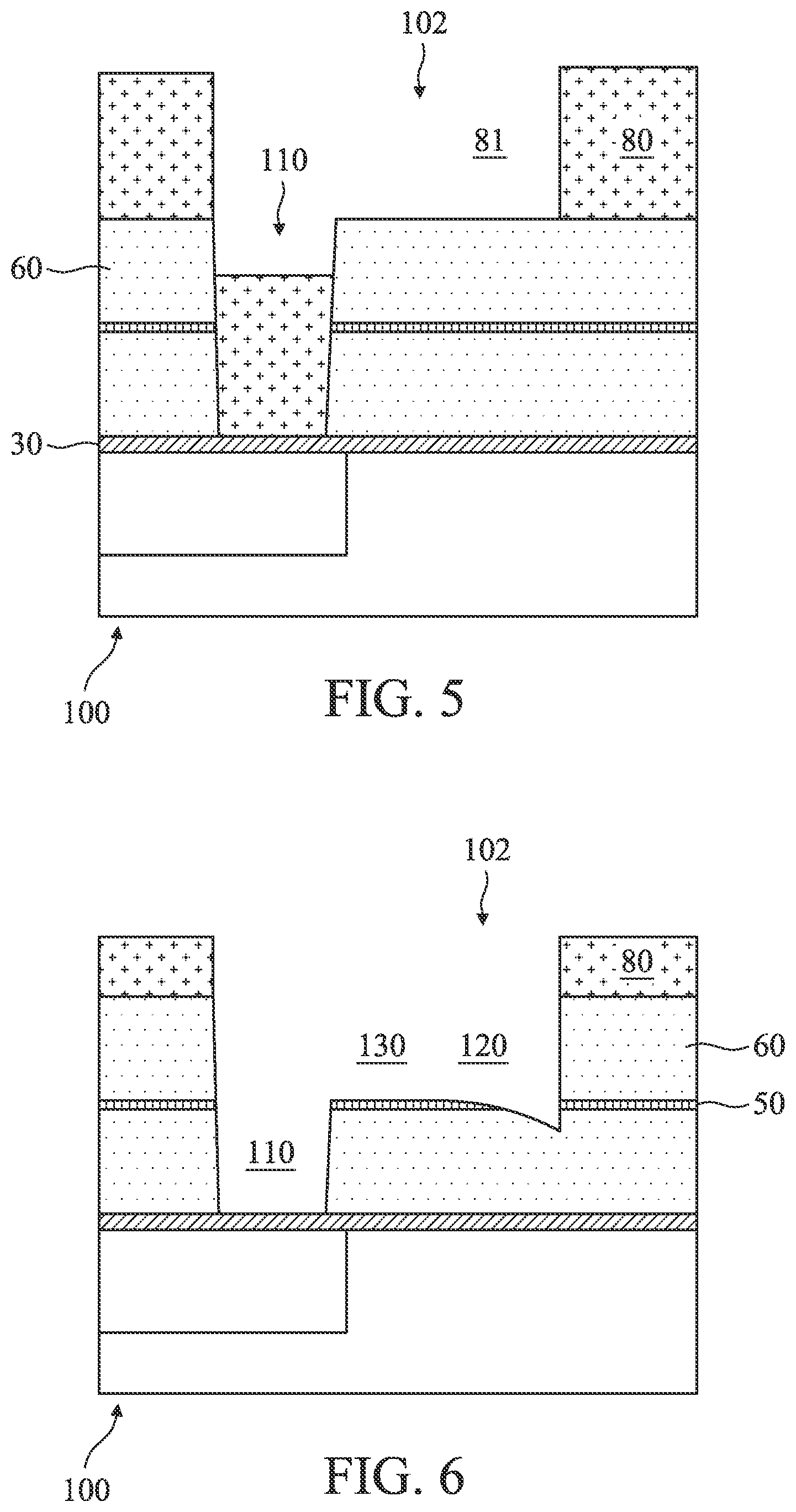 Patent US12622241 Figure 3 – Structures with convex cavity bottoms