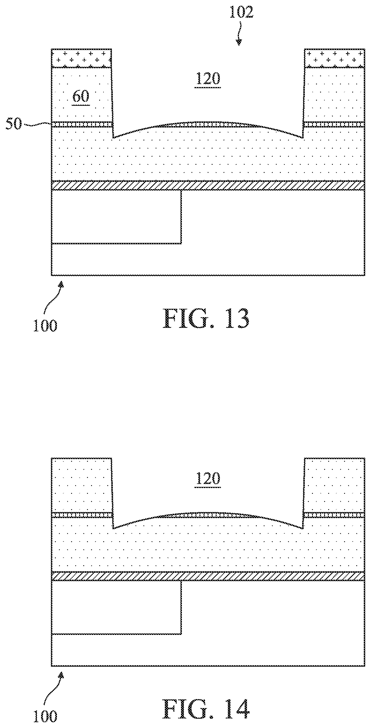 Patent US12622241 Figure 7 – Structures with convex cavity bottoms