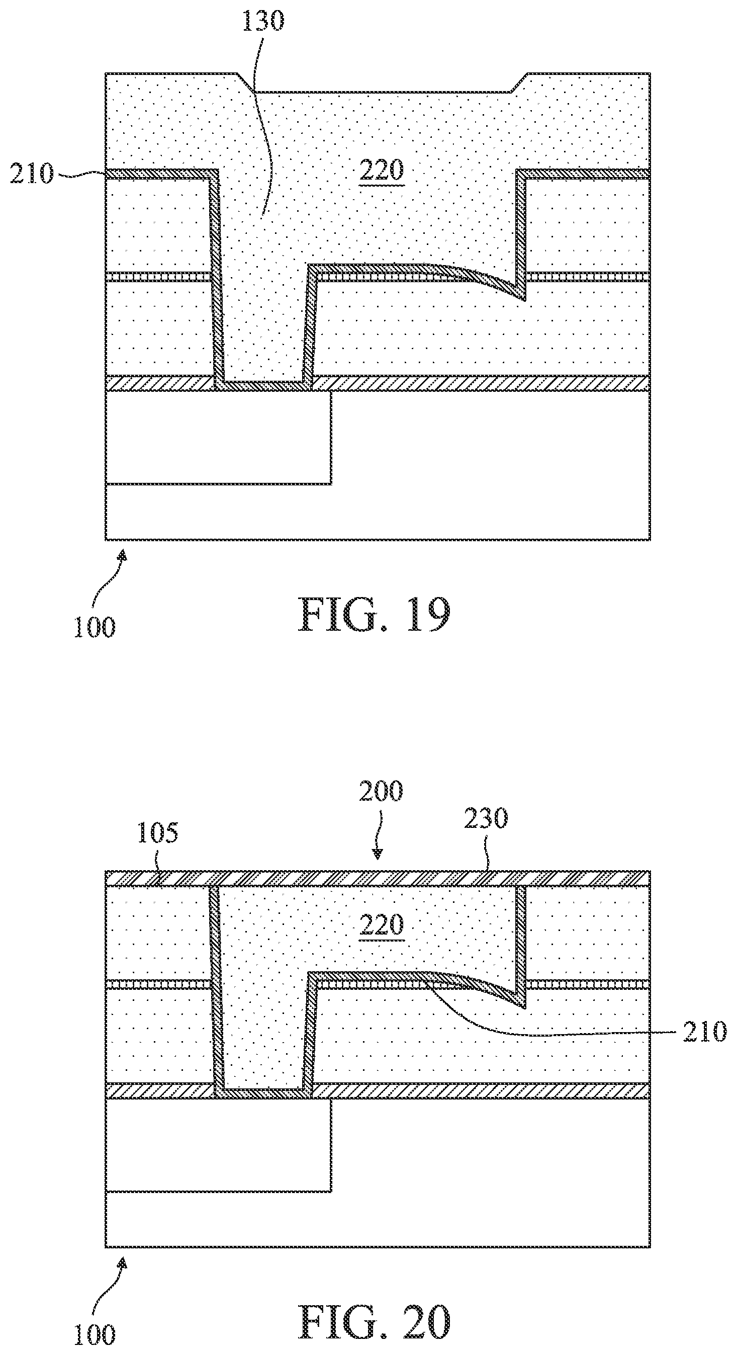 Patent US12622241 Figure 10 – Structures with convex cavity bottoms