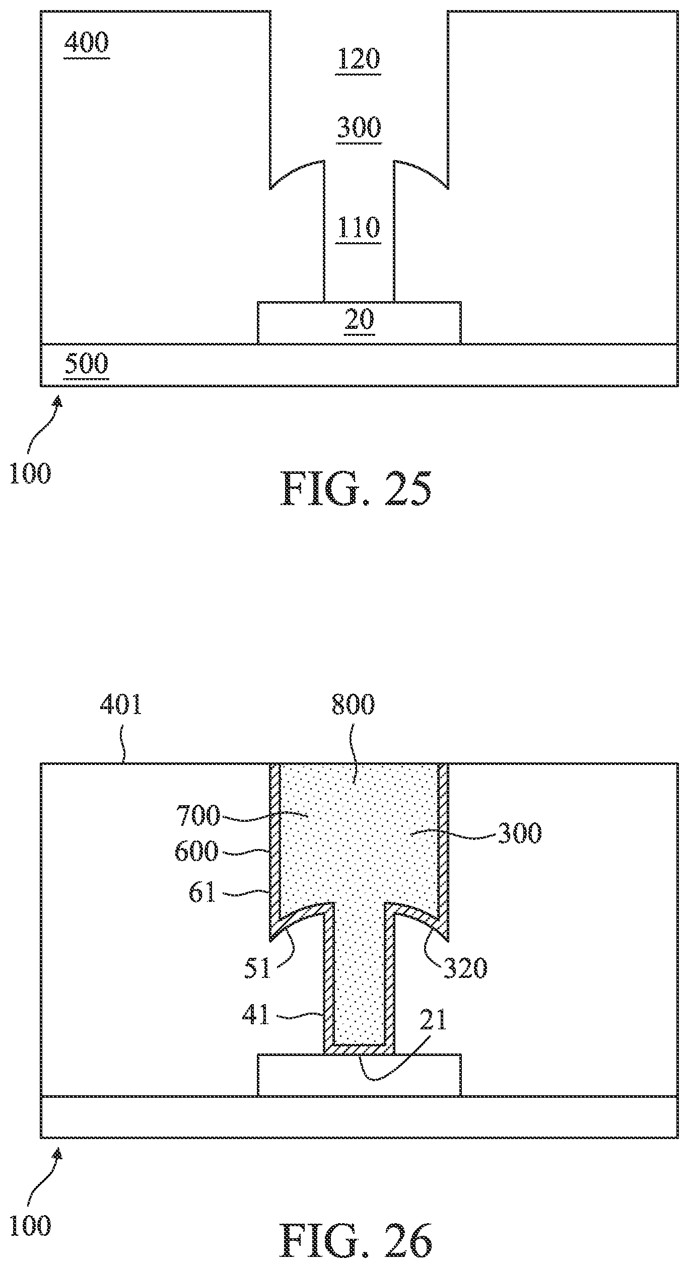 Patent US12622241 Figure 13 – Structures with convex cavity bottoms