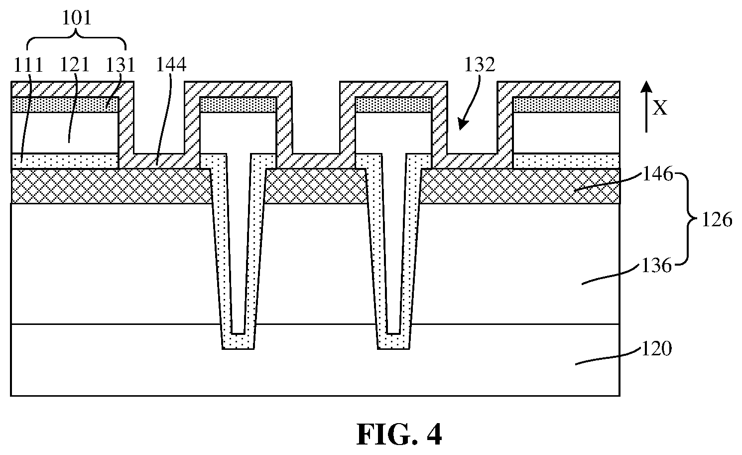 Patent US12622244 Figure 4 – Method for manufacturing semiconductor structure with diffusion barrier layers