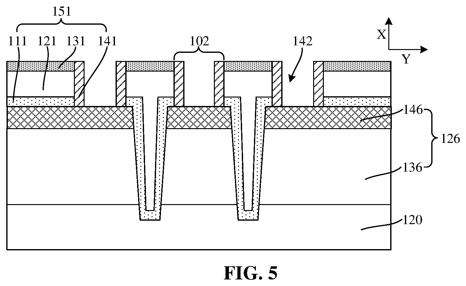 Patent US12622244 Figure 5 – Method for manufacturing semiconductor structure with diffusion barrier layers
