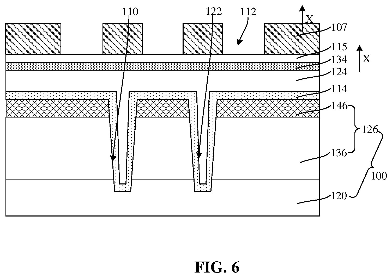 Patent US12622244 Figure 6 – Method for manufacturing semiconductor structure with diffusion barrier layers