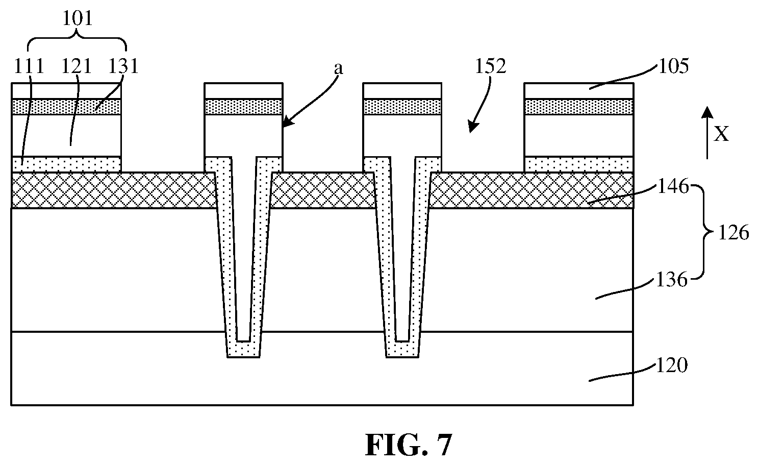 Patent US12622244 Figure 7 – Method for manufacturing semiconductor structure with diffusion barrier layers