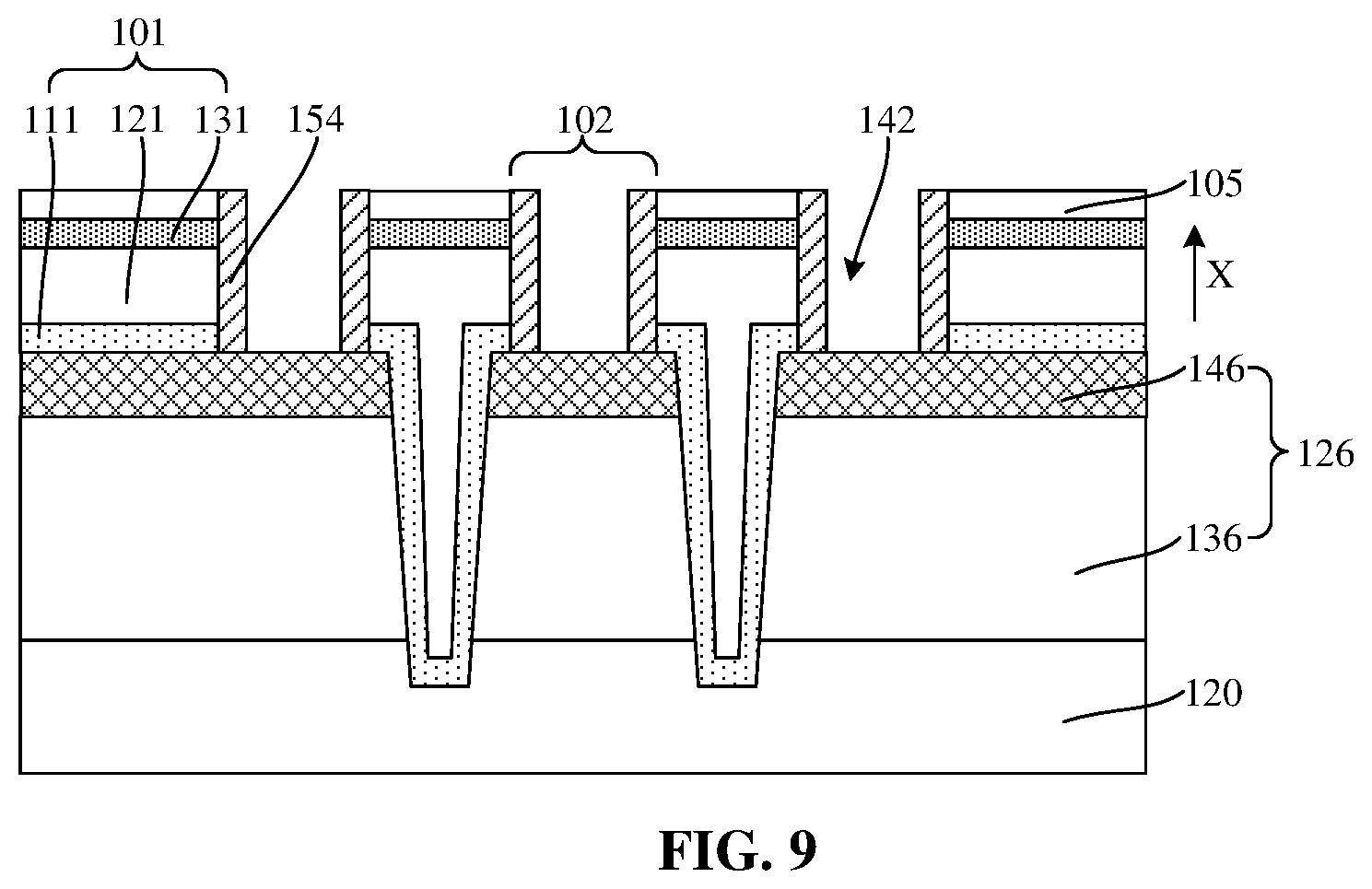 Patent US12622244 Figure 9 – Method for manufacturing semiconductor structure with diffusion barrier layers