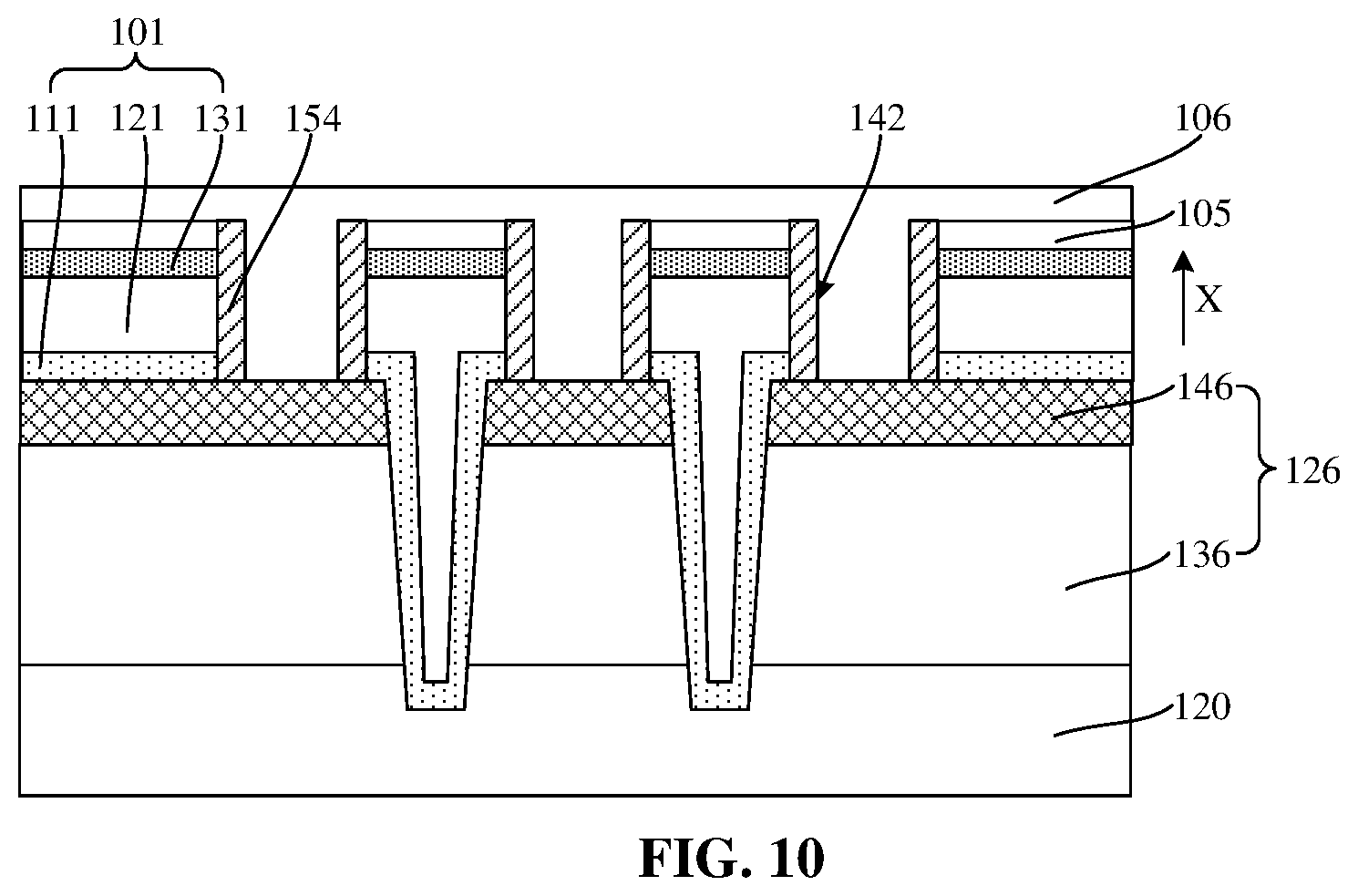 Patent US12622244 Figure 10 – Method for manufacturing semiconductor structure with diffusion barrier layers