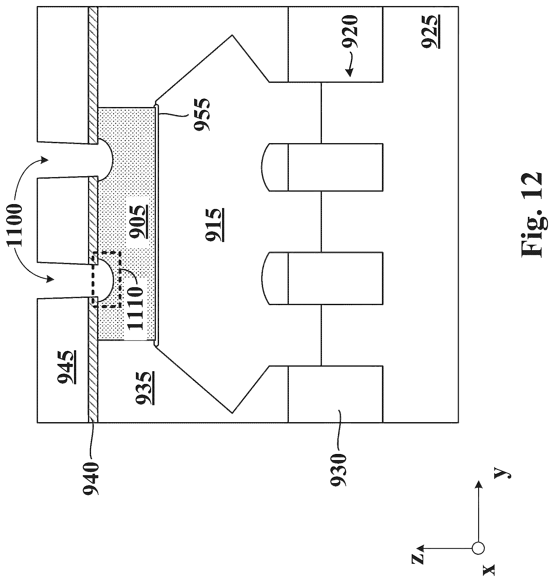 Patent US12622245 Figure 12 – Ion implant process for defect elimination in metal layer planarization