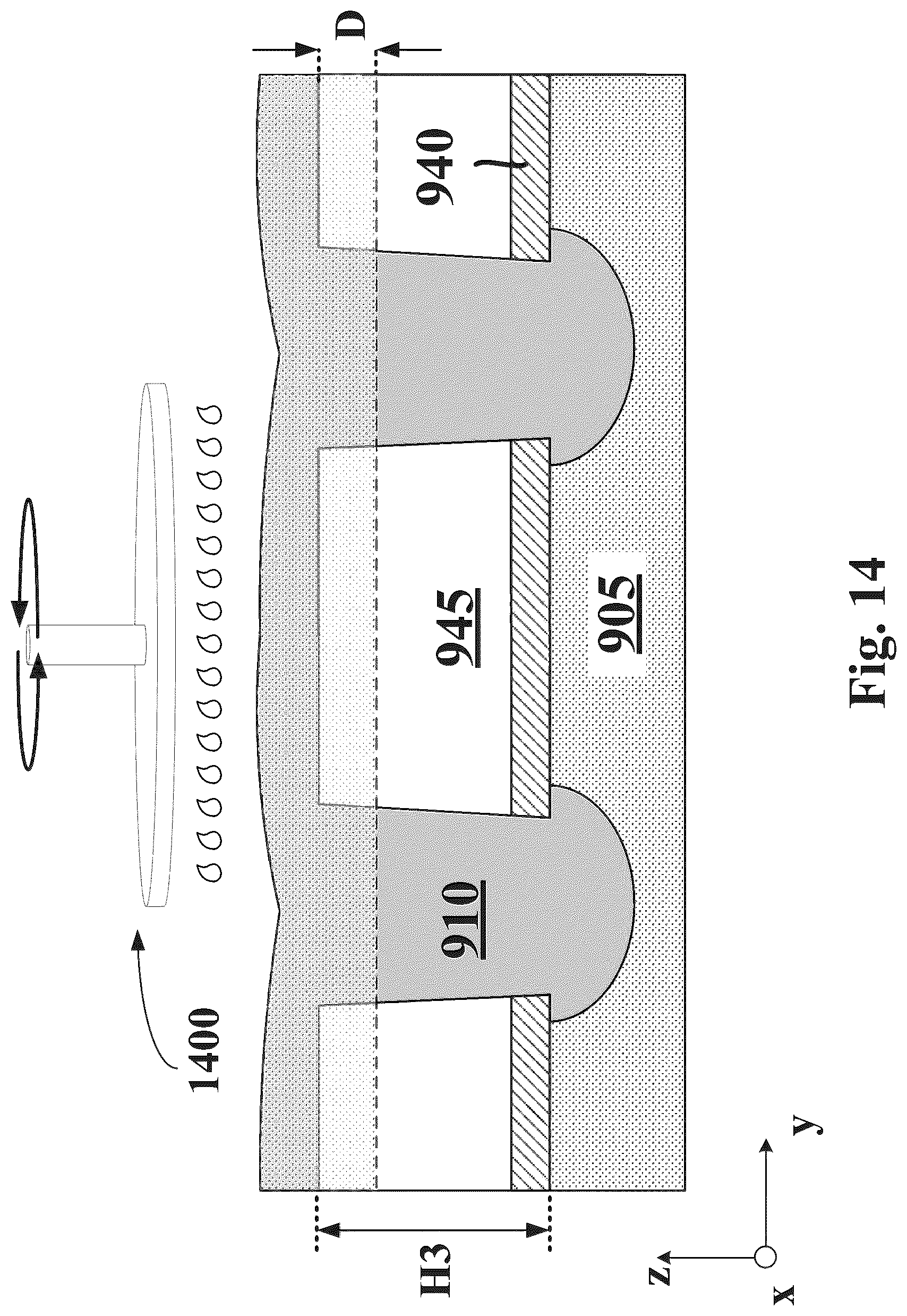 Patent US12622245 Figure 14 – Ion implant process for defect elimination in metal layer planarization