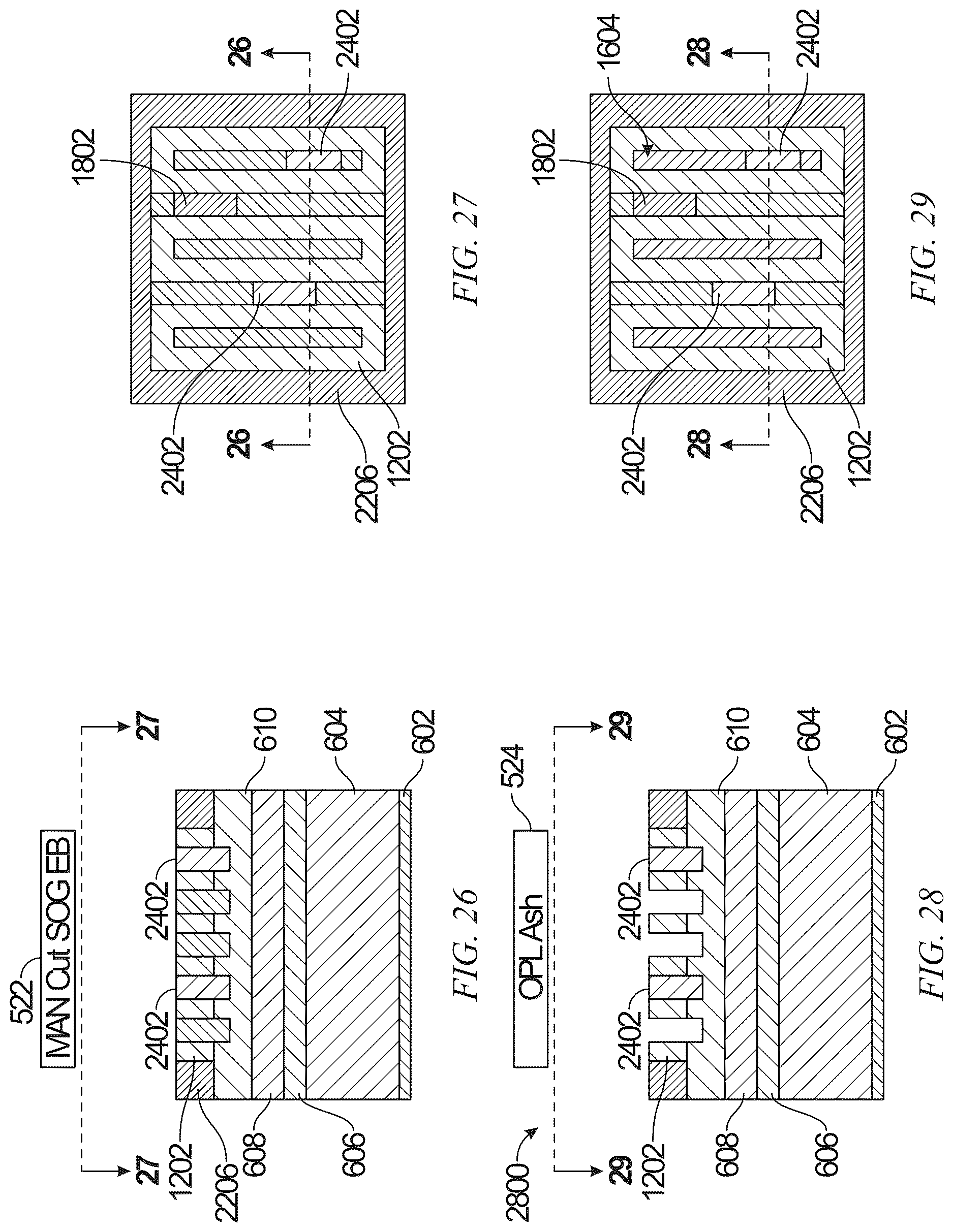 Patent US12622246 Figure 9 – Mandrel-pull-first interconnect patterning