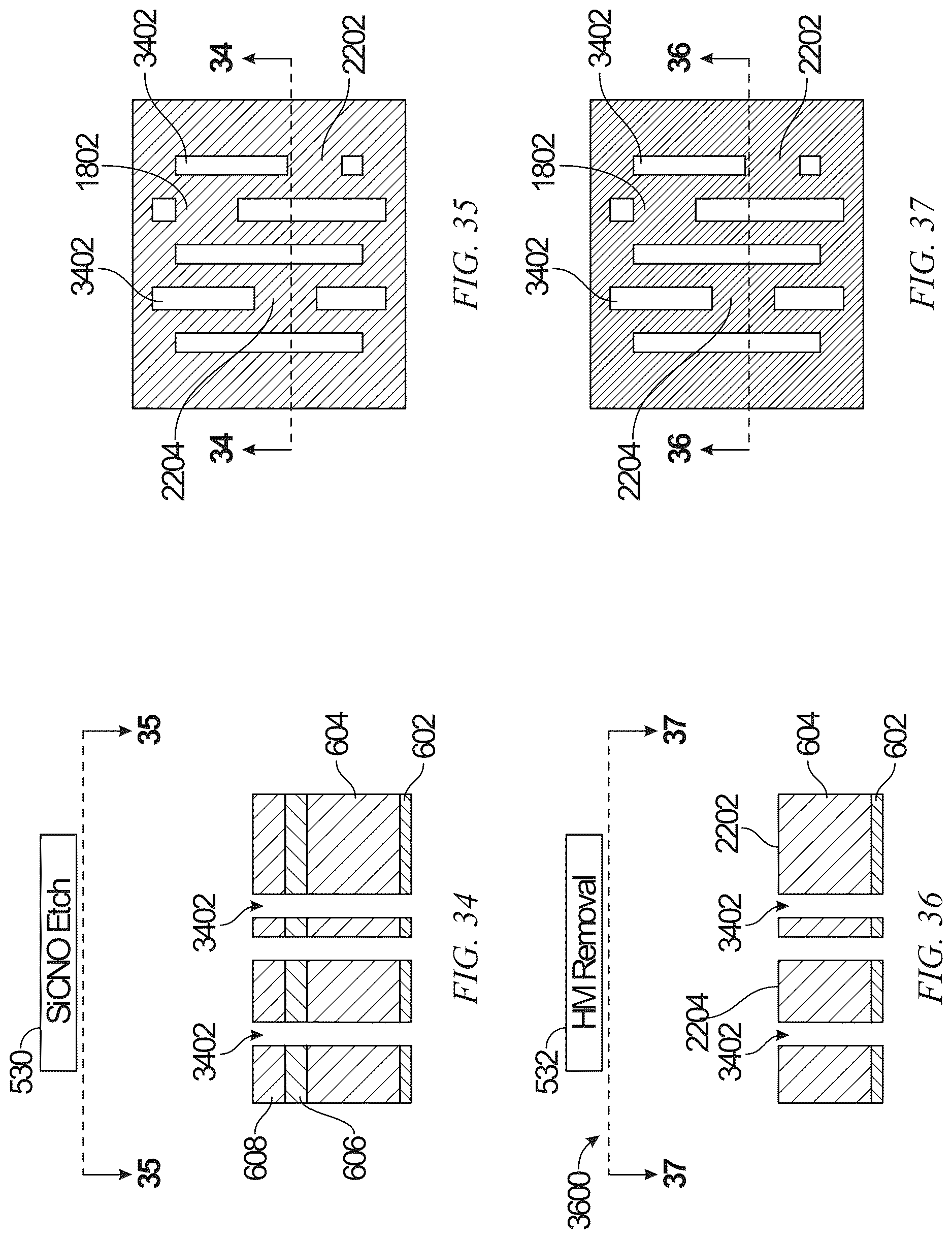 Patent US12622246 Figure 11 – Mandrel-pull-first interconnect patterning