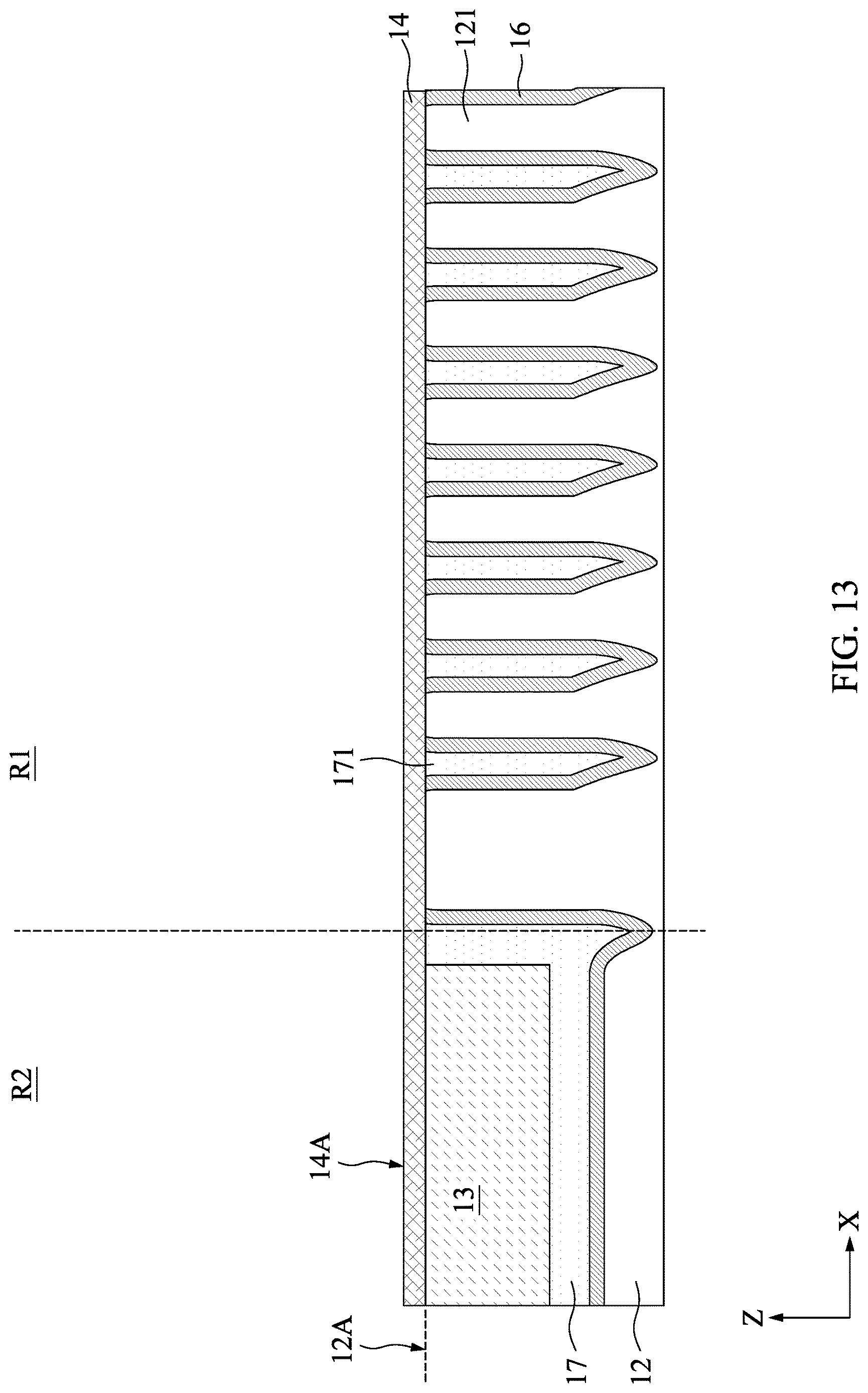 Patent US12622249 Figure 13 – Method of manufacturing semiconductor structure including a planarization and semiconductor structure thereof