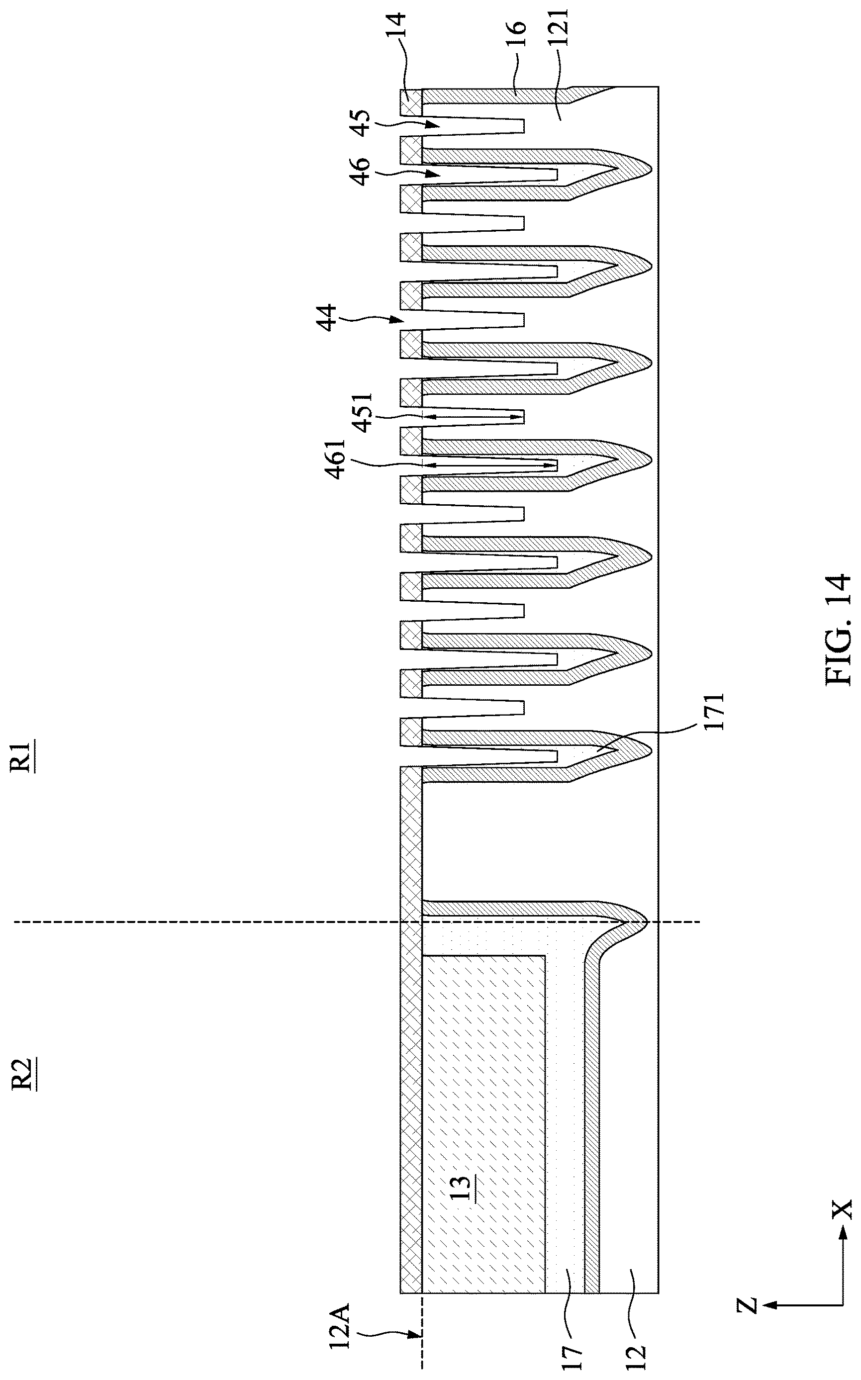 Patent US12622249 Figure 14 – Method of manufacturing semiconductor structure including a planarization and semiconductor structure thereof