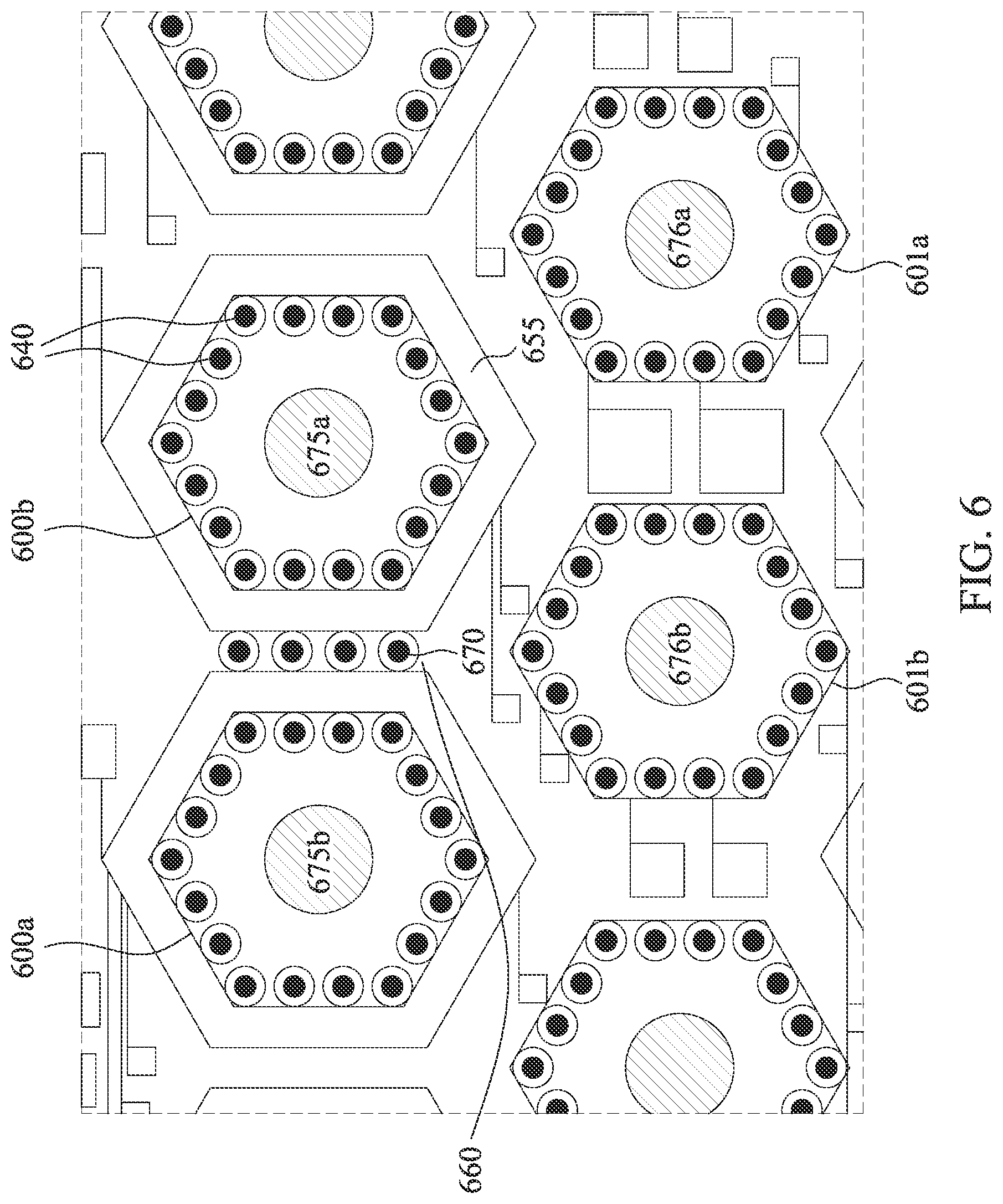 Patent US12622251 Figure 8 – Via connection structure having multiple via to via connections