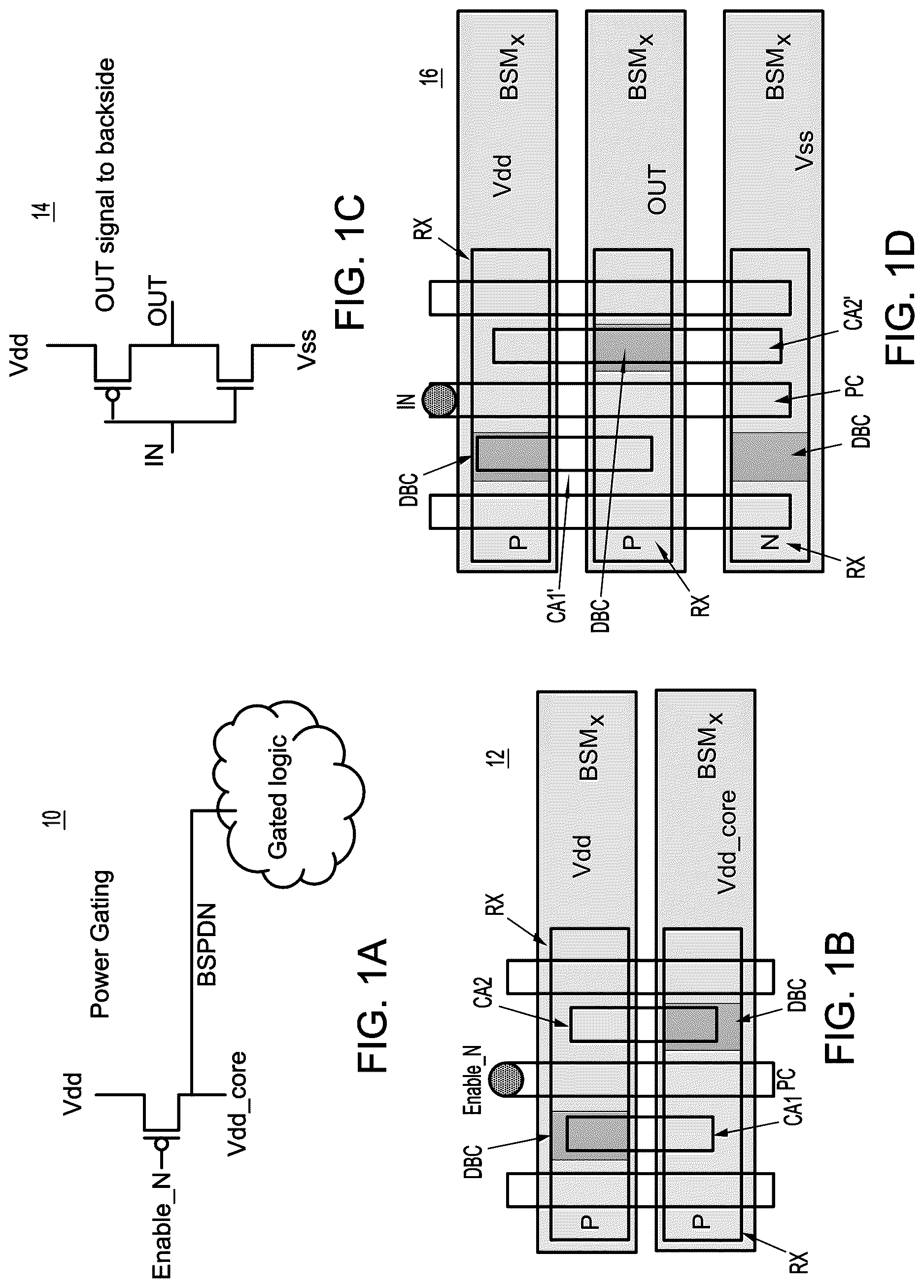 Patent US12622252 Figure 1 – Backside contacts for source/drain regions