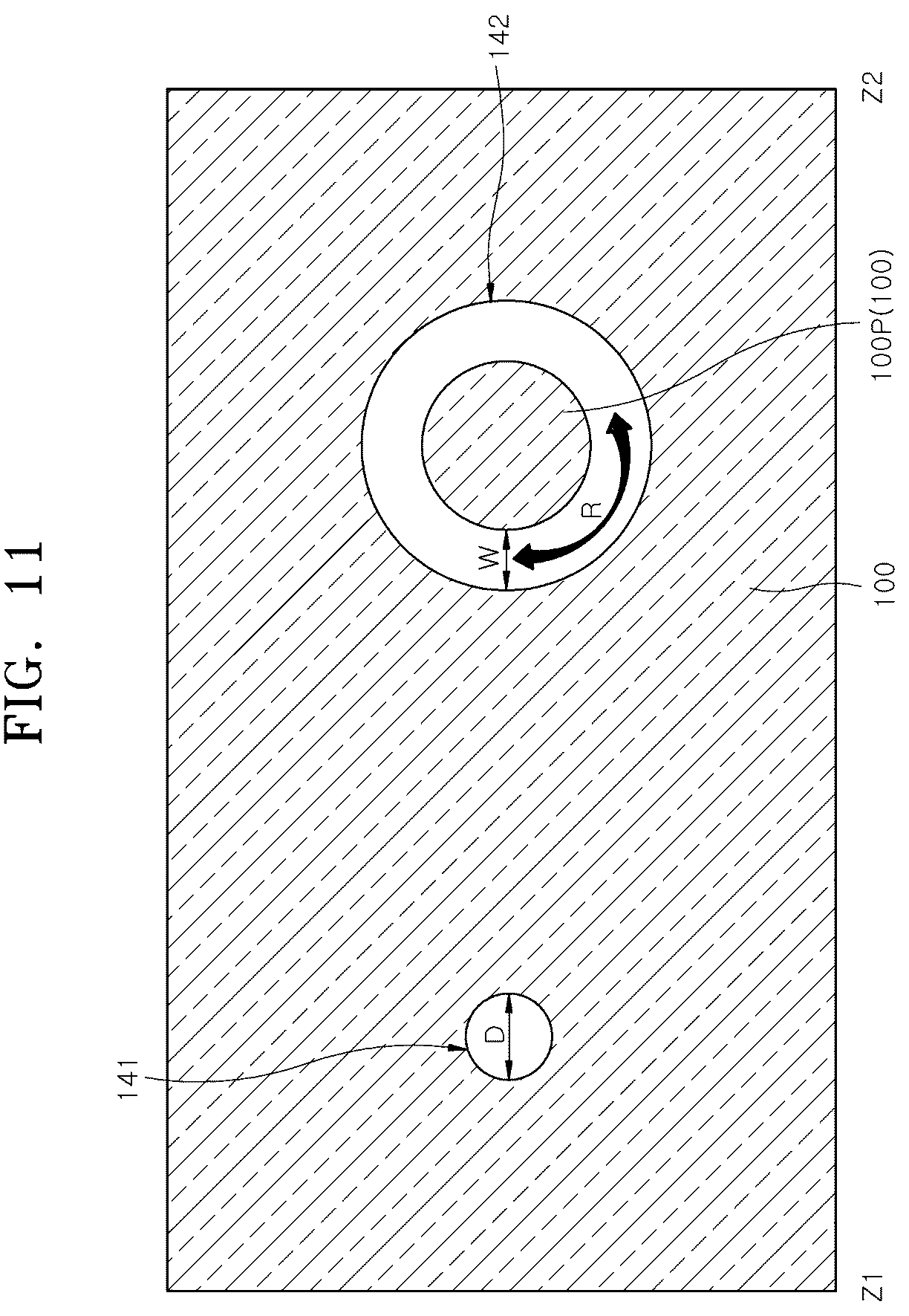 Patent US12622253 Figure 11 – Semiconductor device with through vias of various shapes and method of manufacturing the same