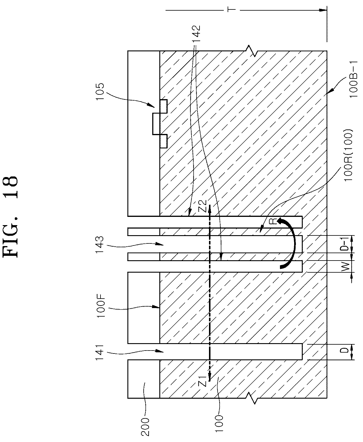 Patent US12622253 Figure 18 – Semiconductor device with through vias of various shapes and method of manufacturing the same
