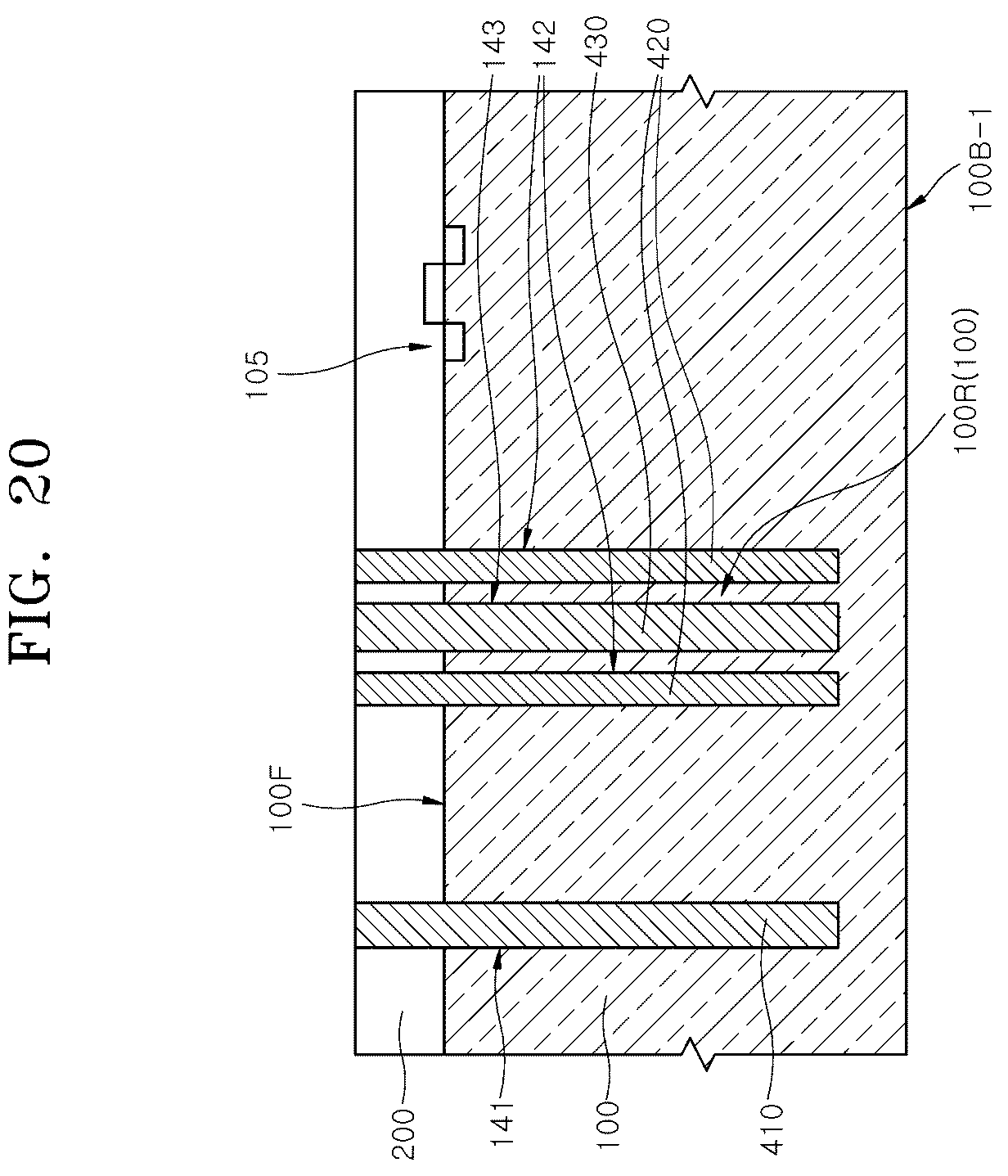 Patent US12622253 Figure 20 – Semiconductor device with through vias of various shapes and method of manufacturing the same
