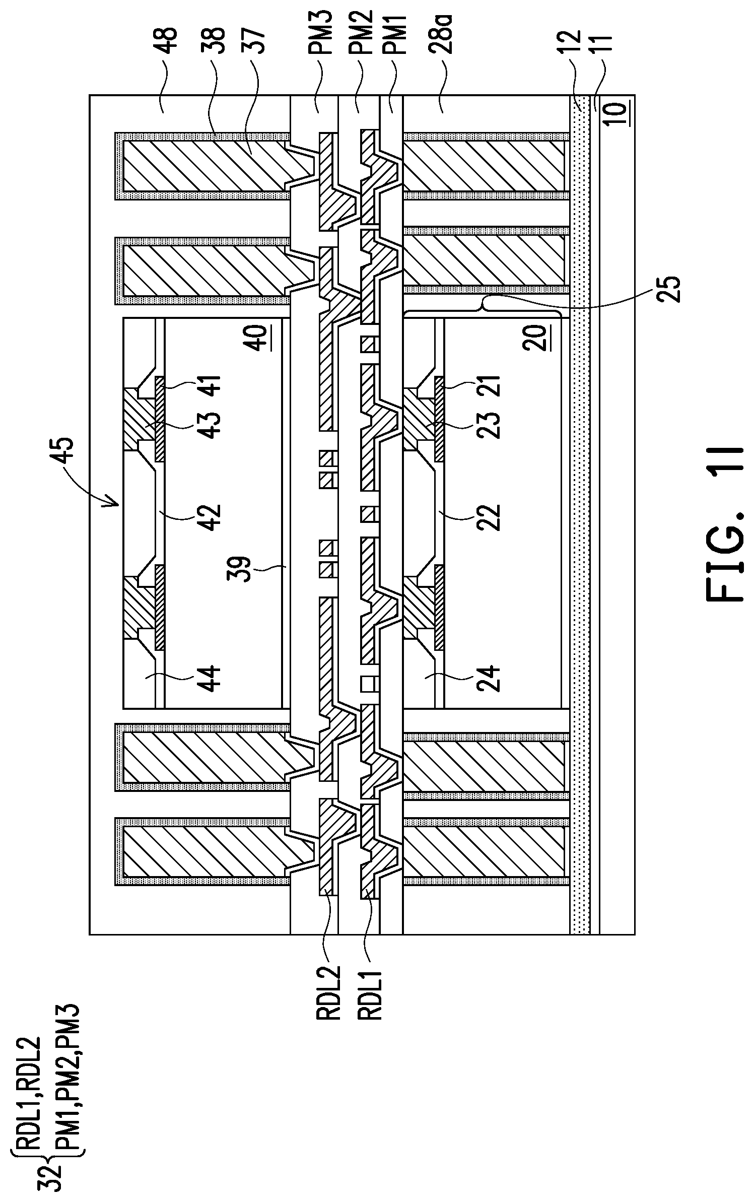 Patent US12622254 Figure 6 – Package structure and method of forming the same