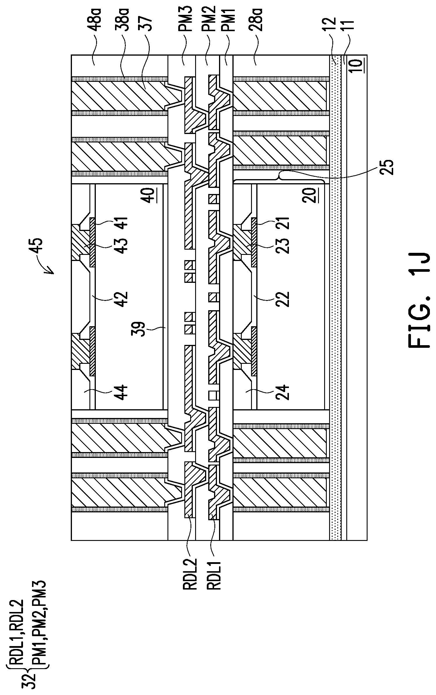 Patent US12622254 Figure 7 – Package structure and method of forming the same