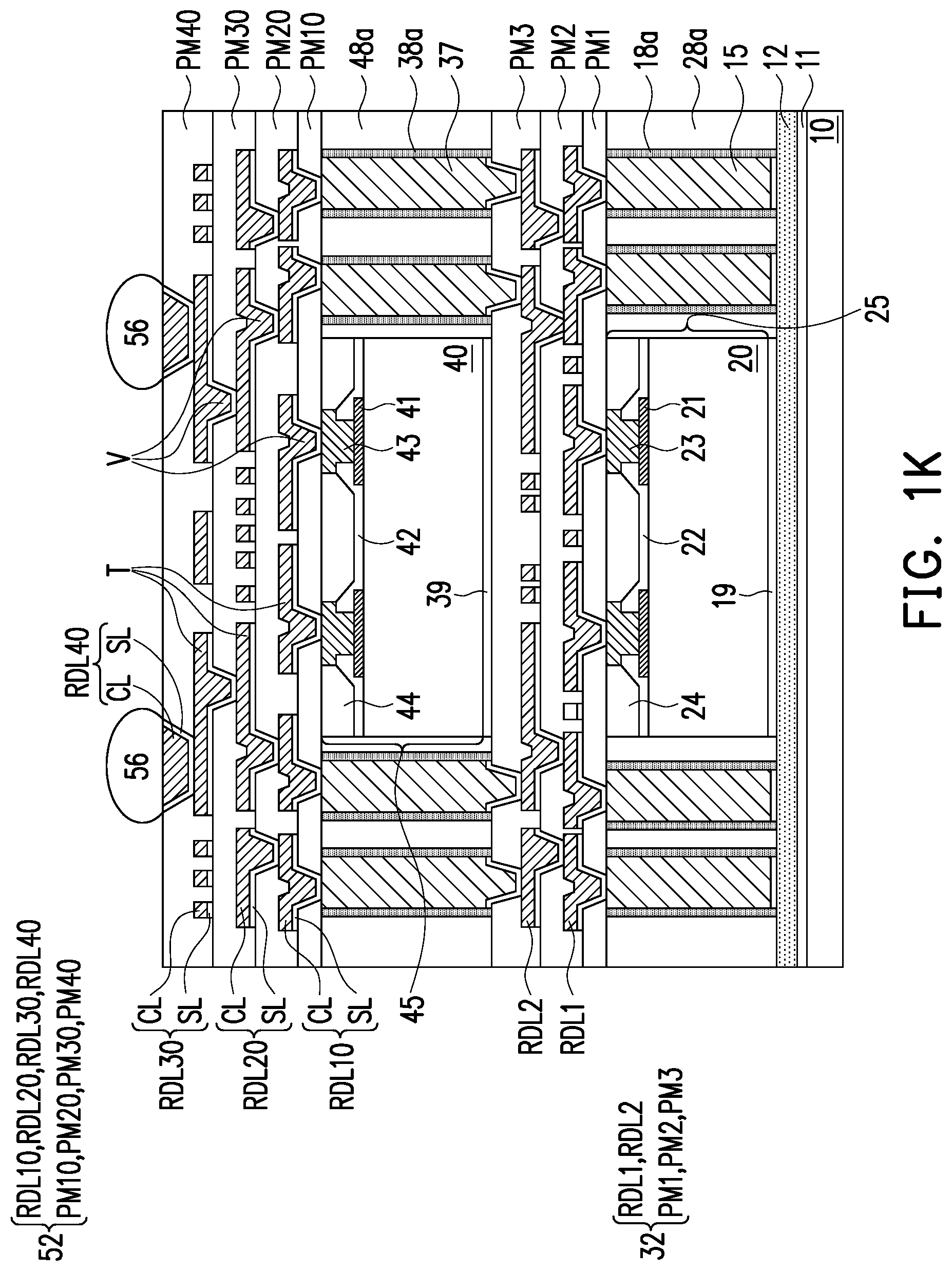 Patent US12622254 Figure 8 – Package structure and method of forming the same
