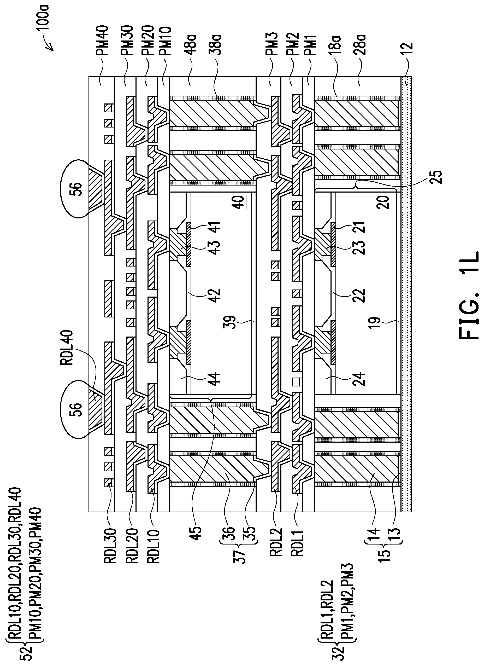 Patent US12622254 Figure 9 – Package structure and method of forming the same