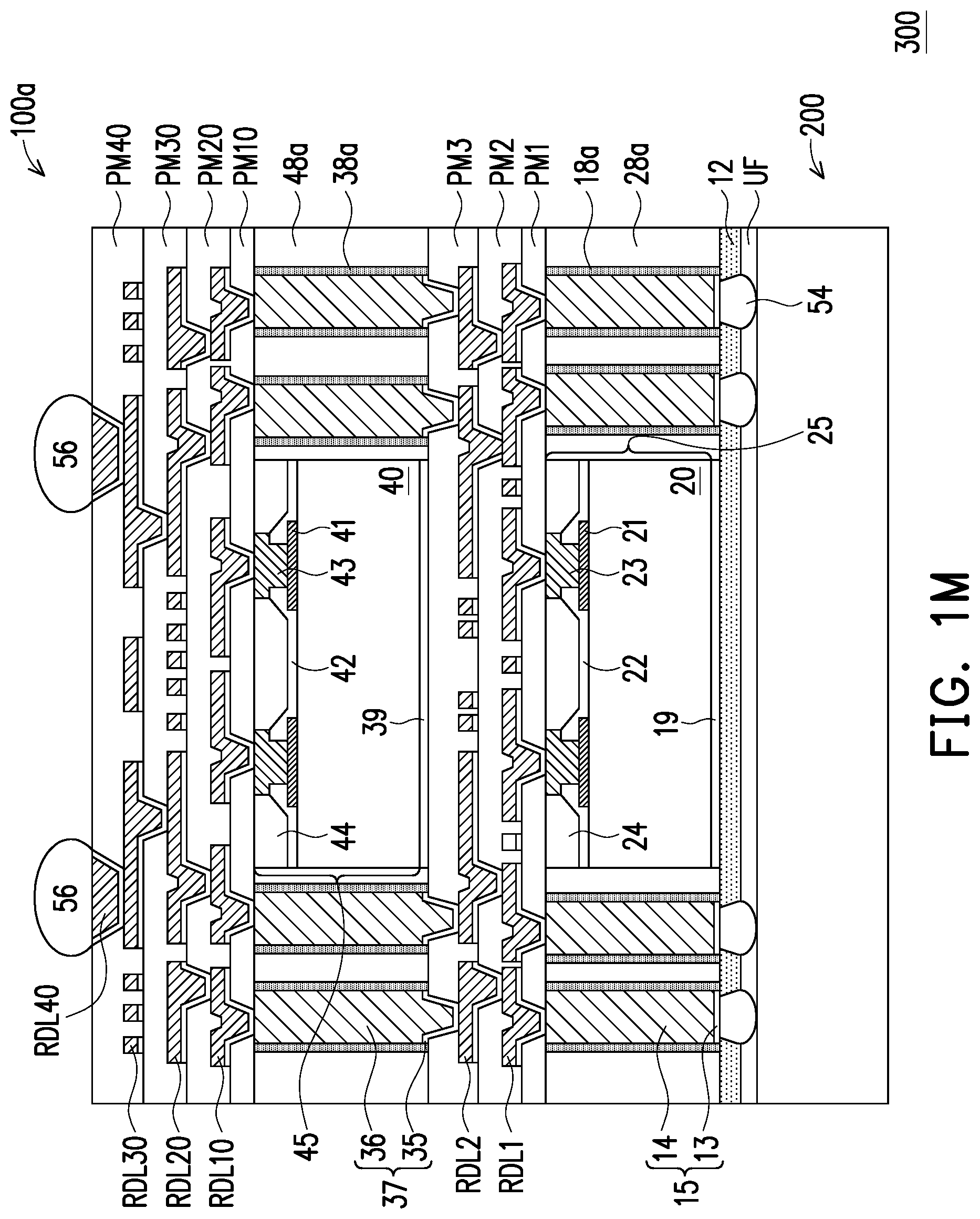 Patent US12622254 Figure 10 – Package structure and method of forming the same
