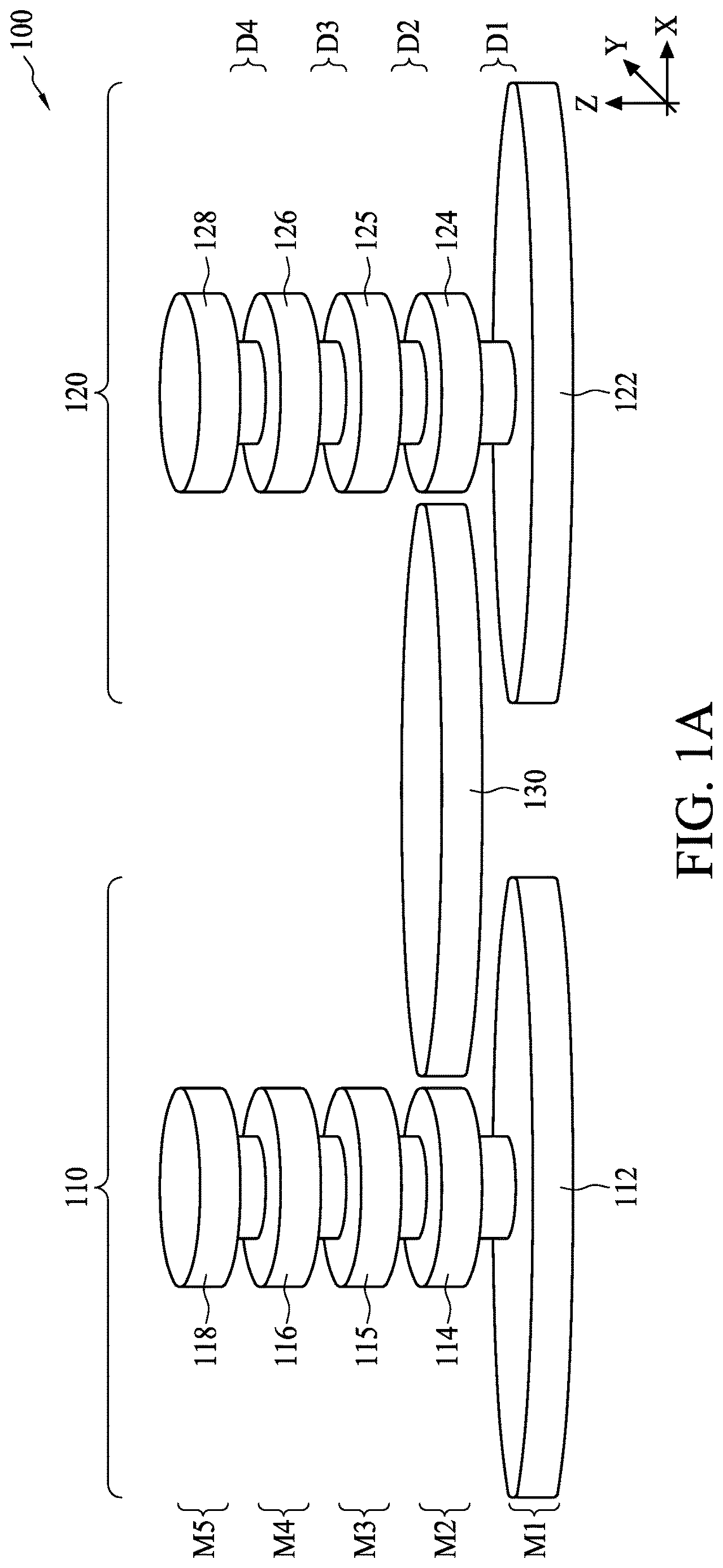 Patent US12622256 — Conductive via structures for far-end crosstalk cancellation — Figure 1