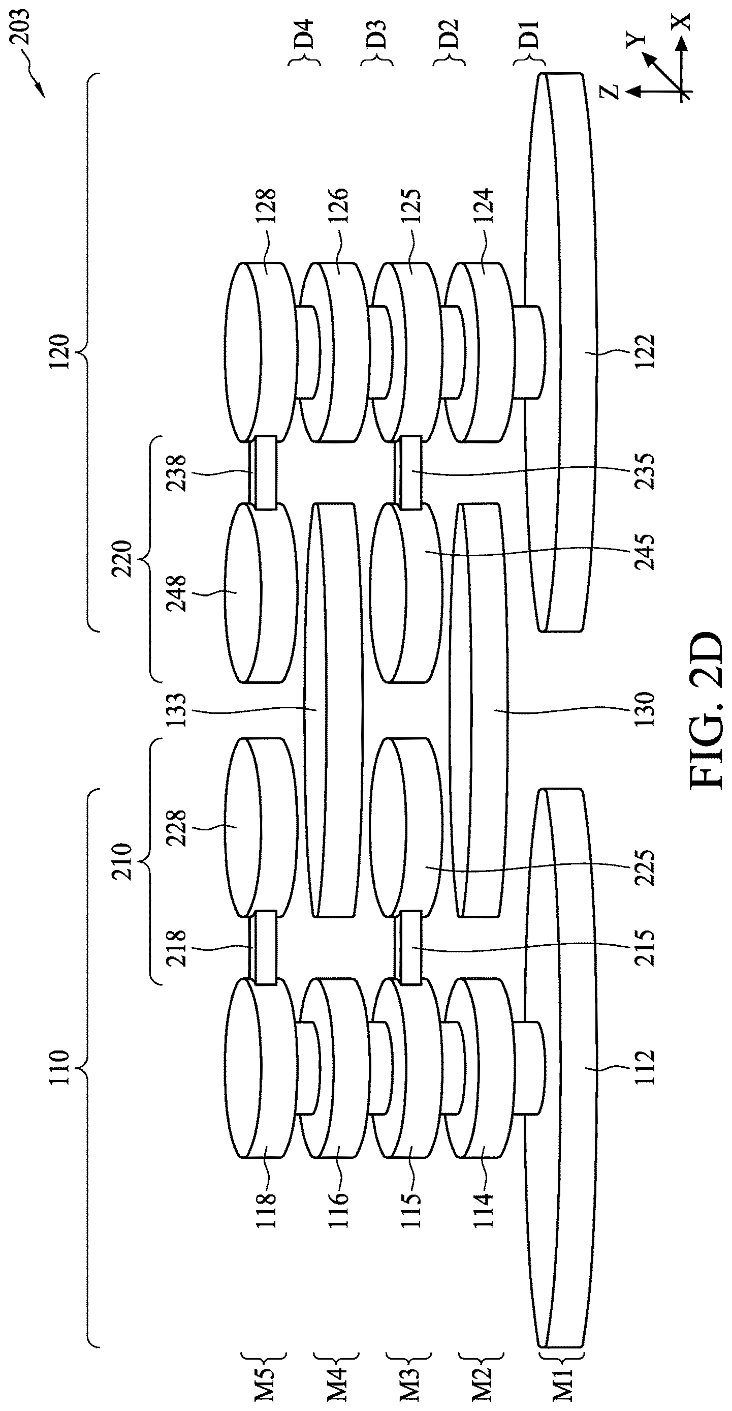 Patent US12622256 Figure 6 – Conductive via structures for far-end crosstalk cancellation