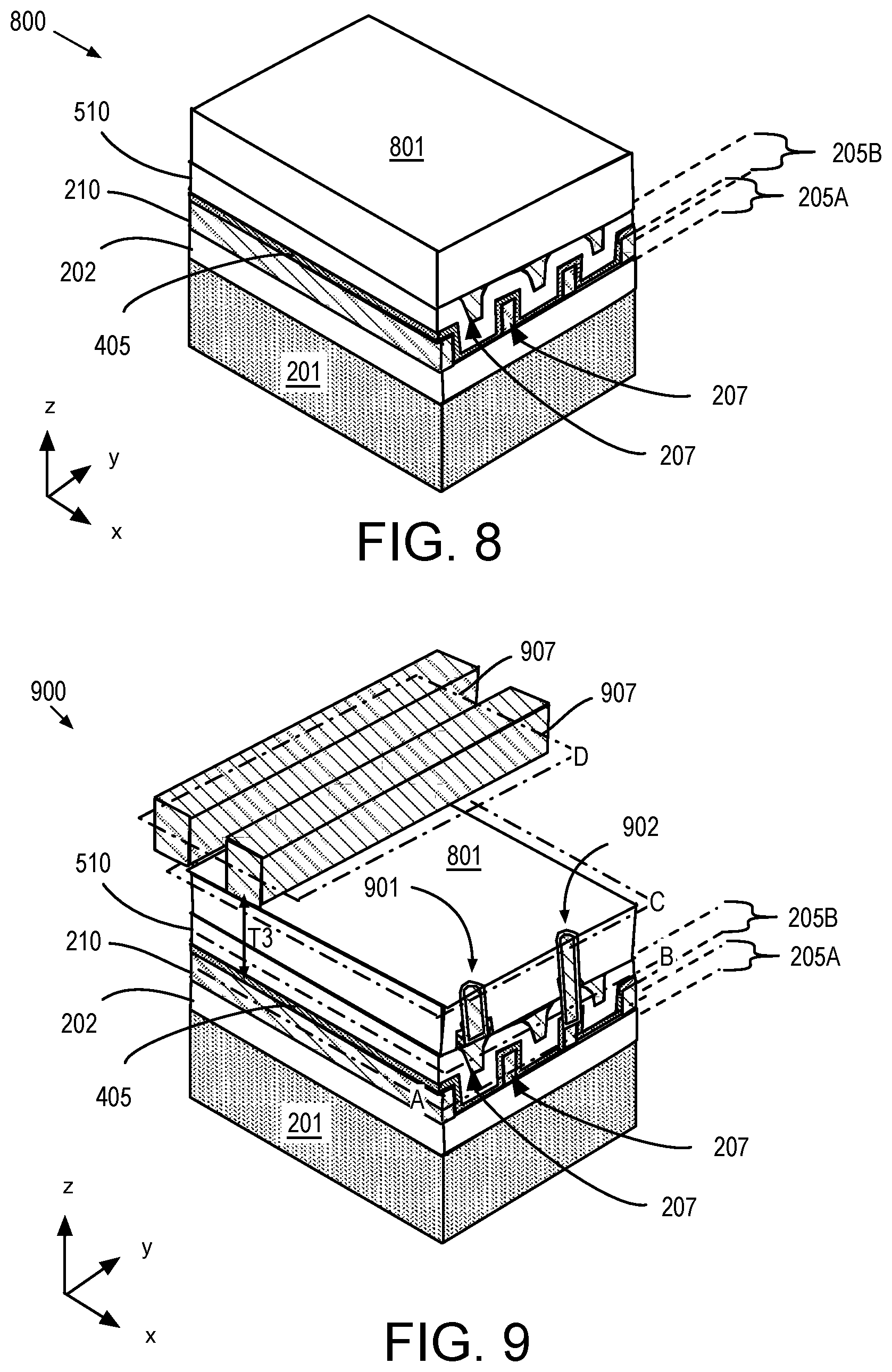 Patent US12622258 Figure 5 – Self-aligned staggered integrated circuit interconnect features