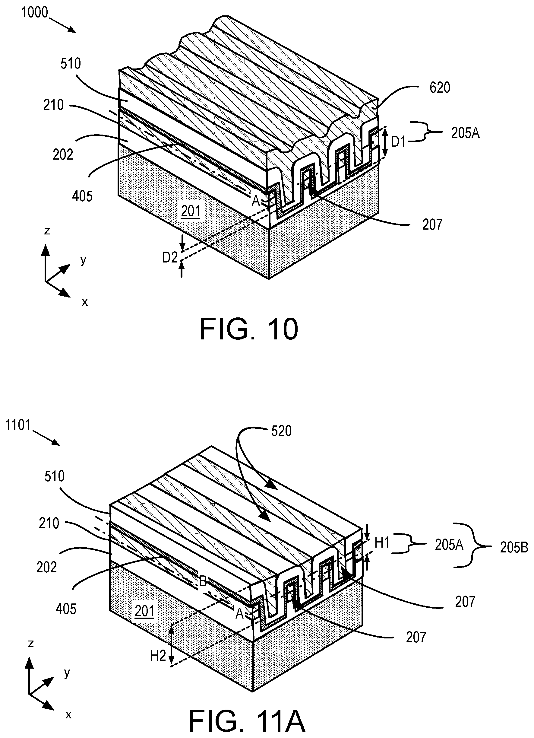Patent US12622258 Figure 6 – Self-aligned staggered integrated circuit interconnect features