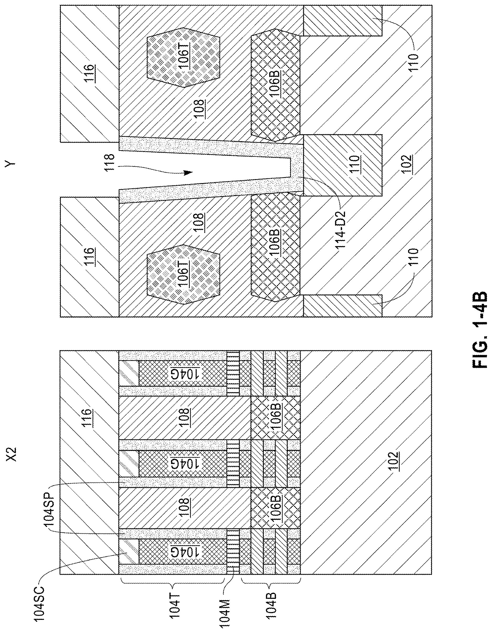 Patent US12622260 Figure 8 – Bottom contact jumpers for stacked field effect transistor semiconductors