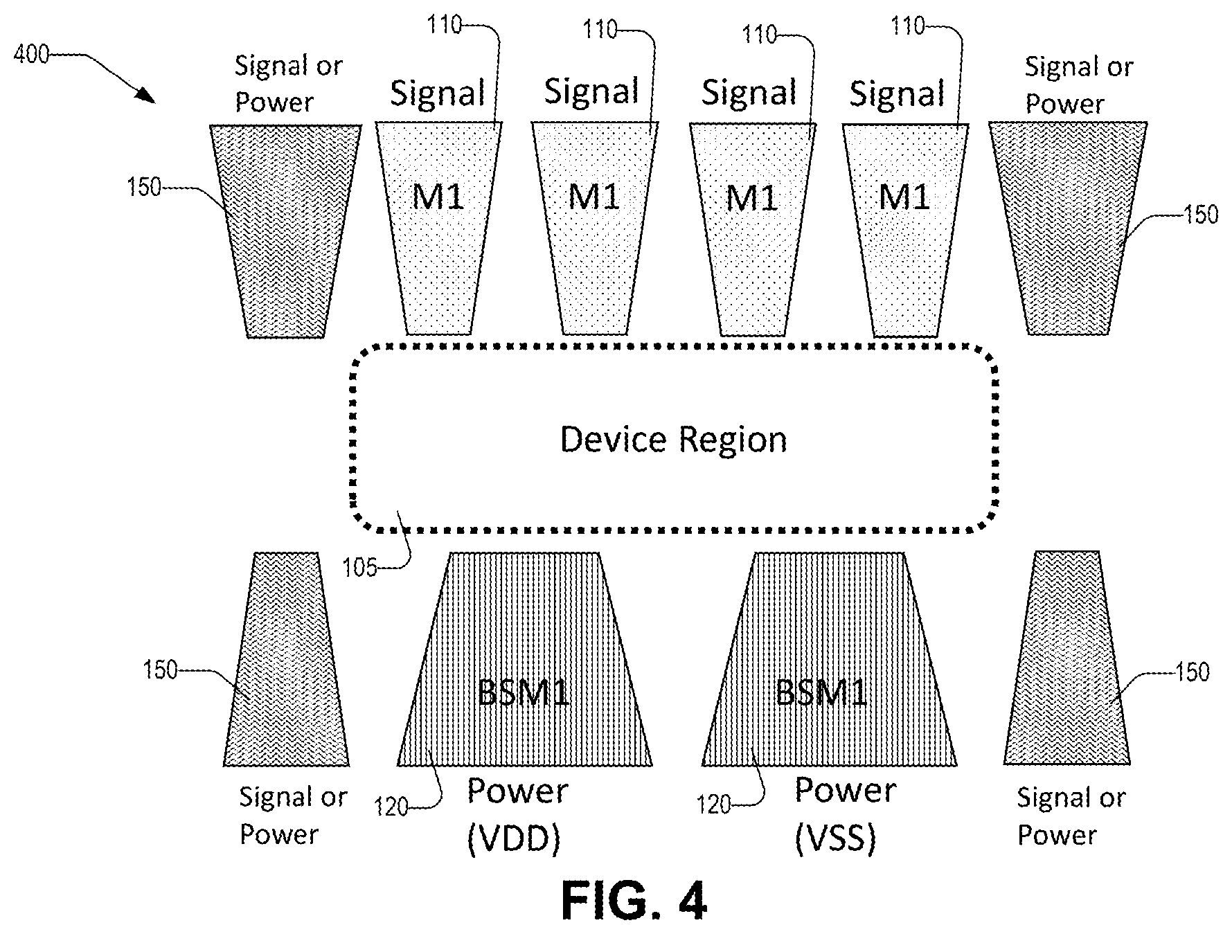 Patent US12622261 Figure 4 – Flexible trackplan for power delivery