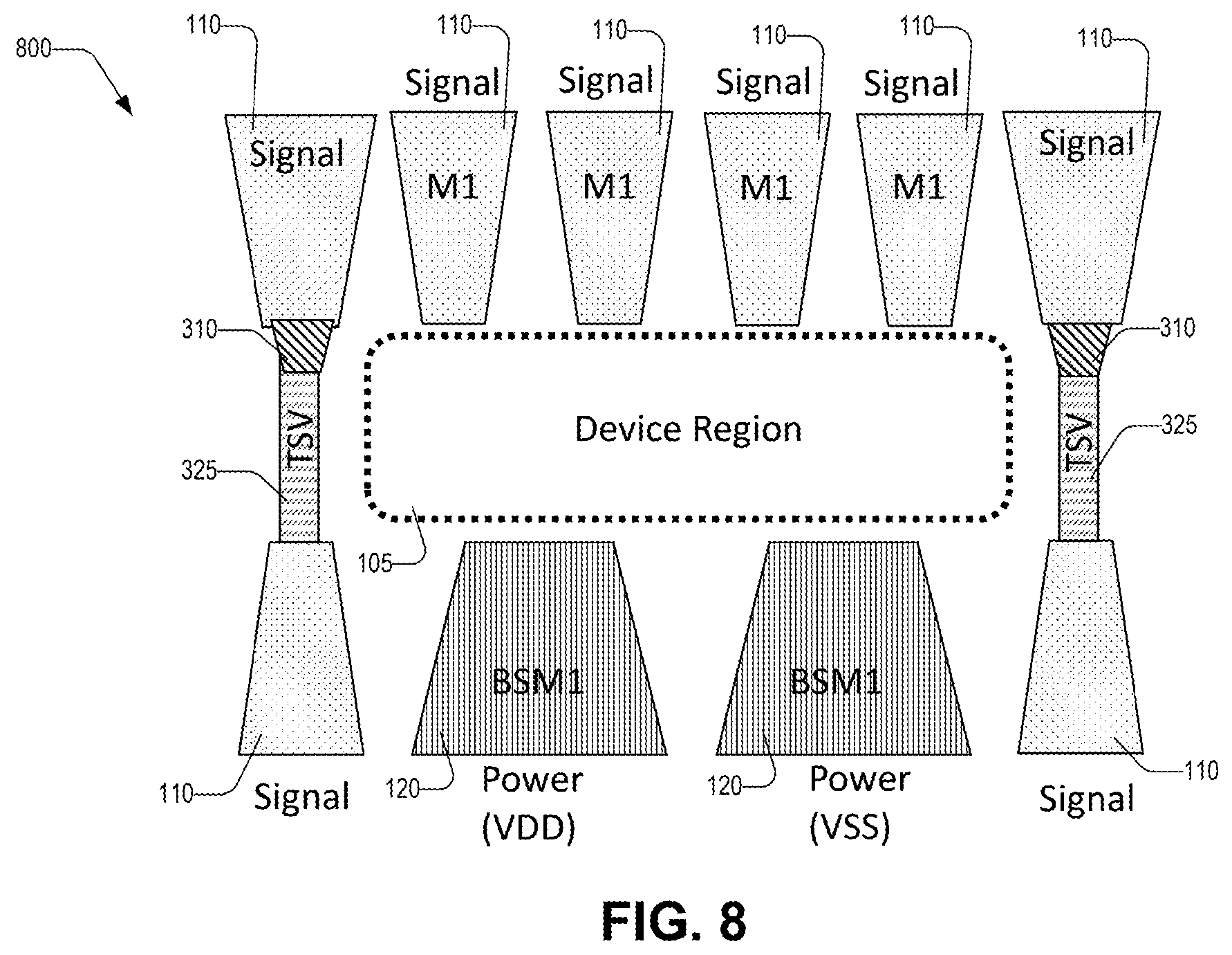 Patent US12622261 Figure 8 – Flexible trackplan for power delivery