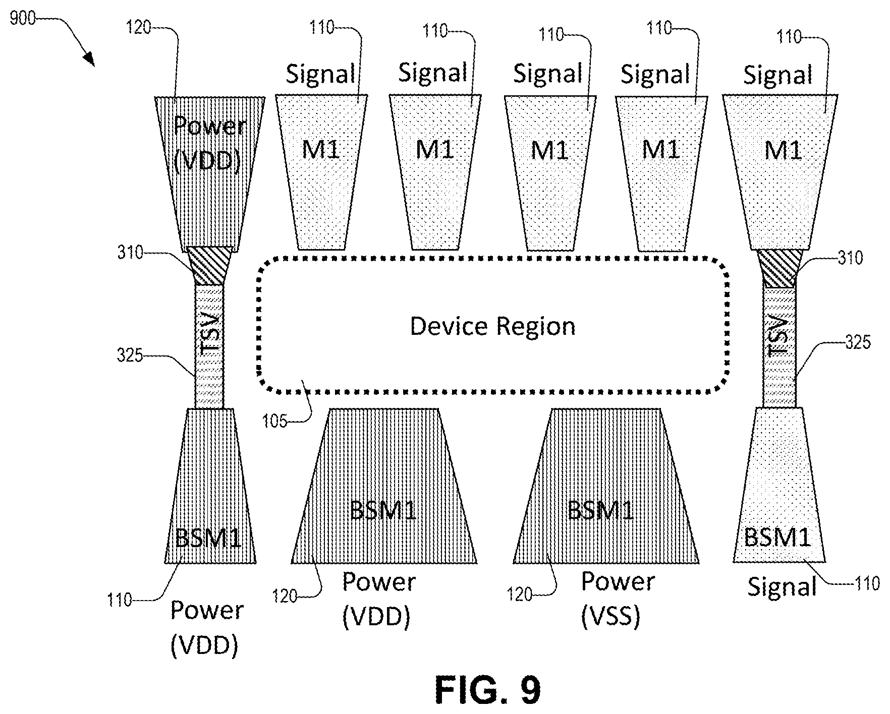 Patent US12622261 Figure 9 – Flexible trackplan for power delivery