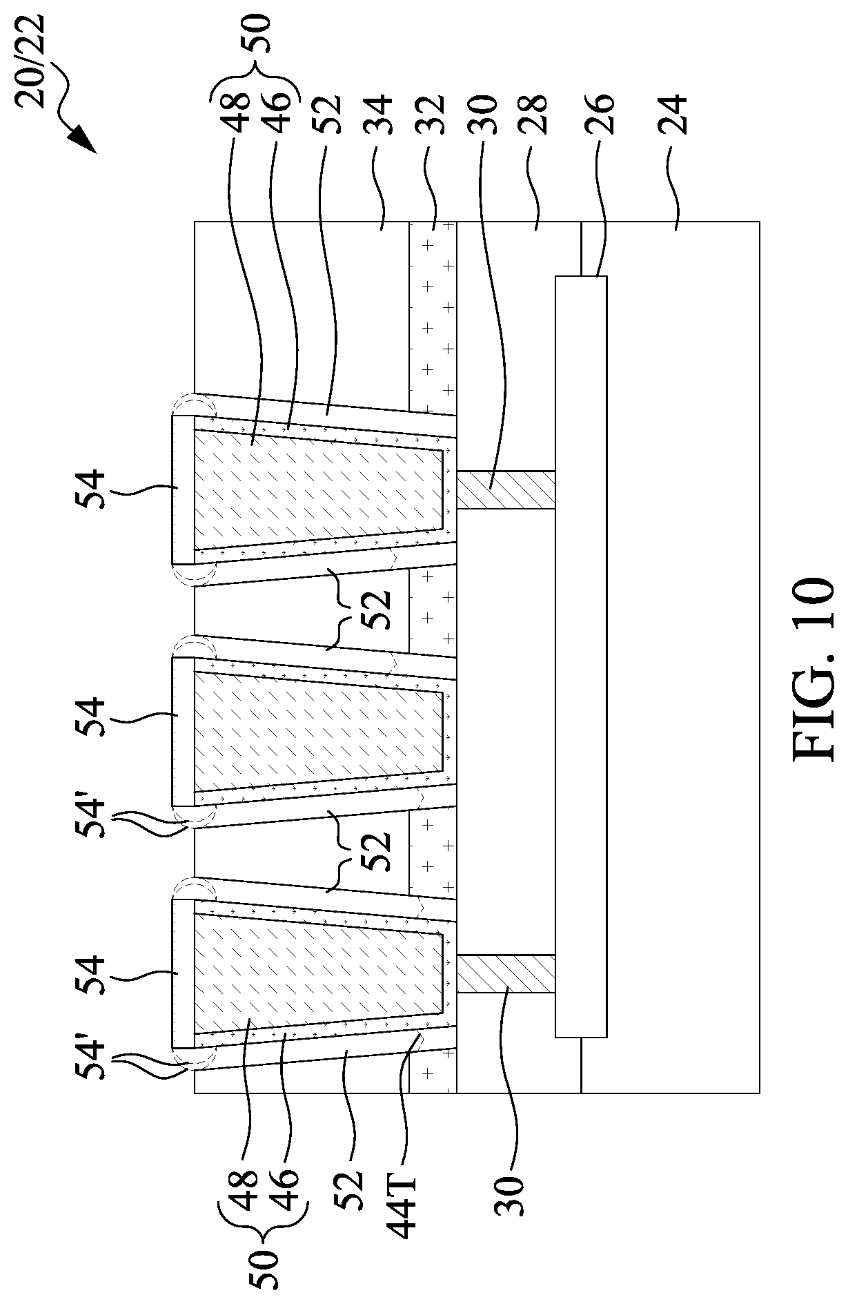 Patent US12622263 Figure 11 – Forming dielectric film with high resistance to tilting