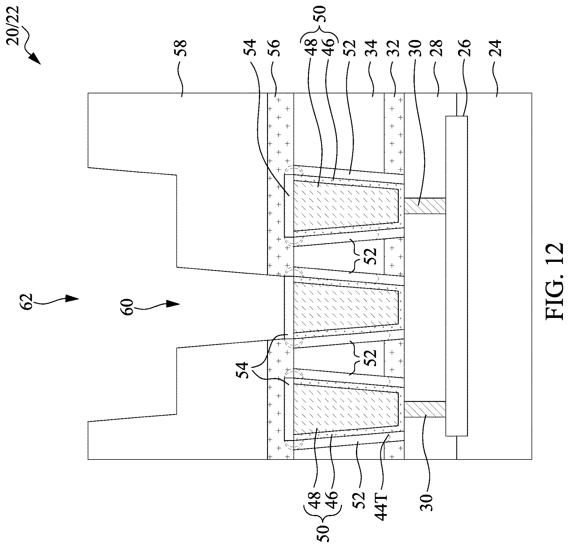 Patent US12622263 Figure 13 – Forming dielectric film with high resistance to tilting